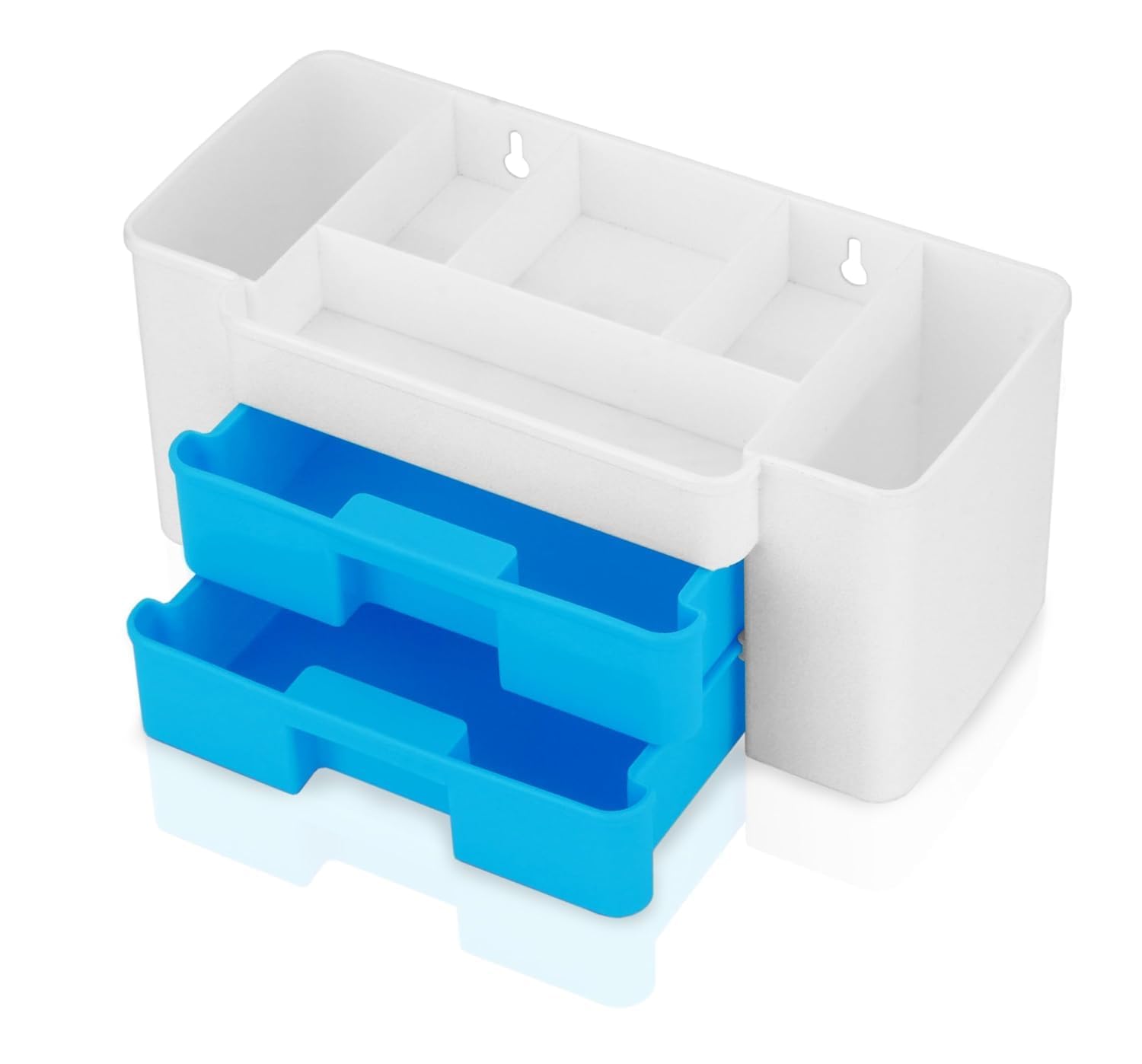 Shrevi Multifunctional Storage Box With Lid, Acrylic Desk Organizer For Stationery, Makeup Brushes, Jewelry, Snacks & Dry Fruits