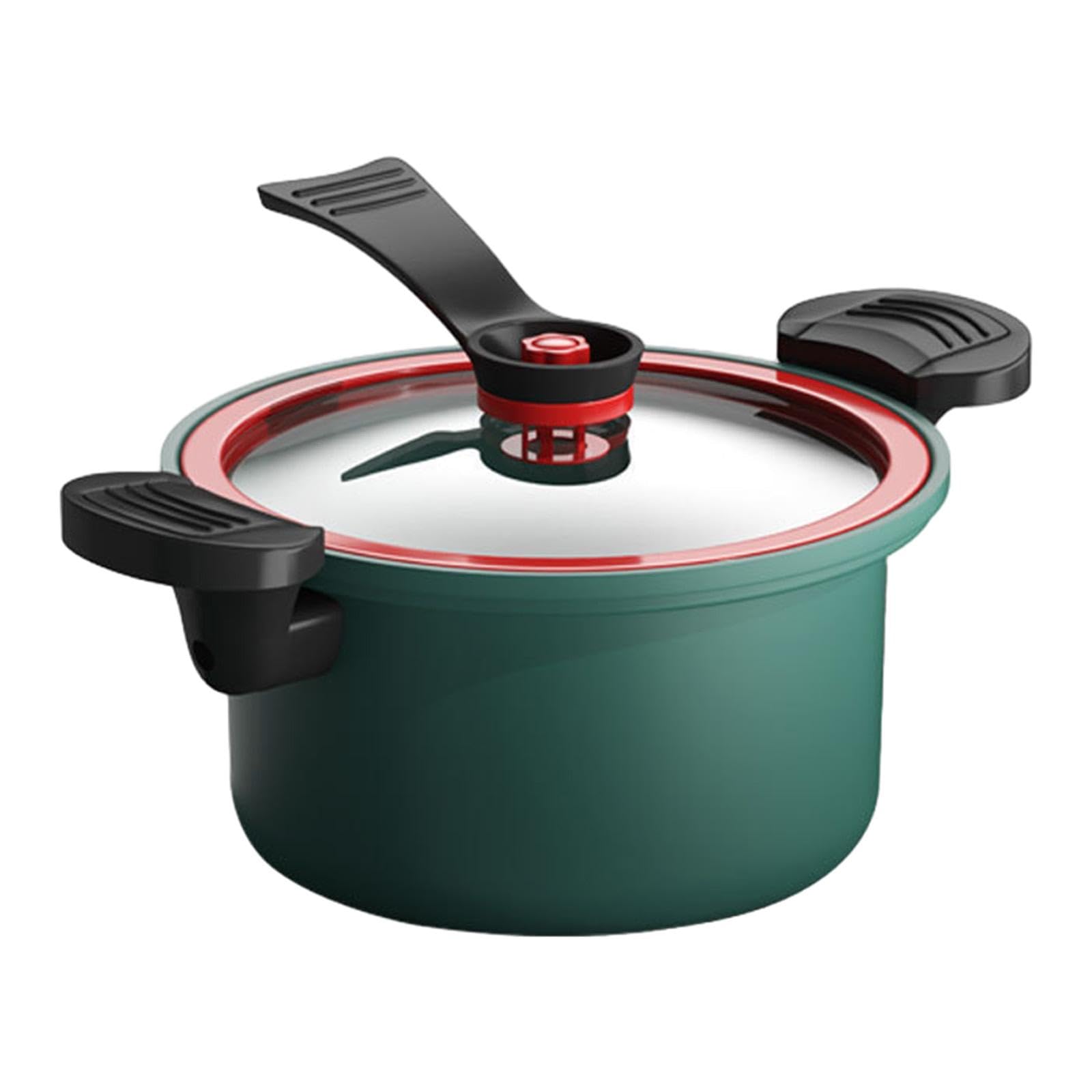 Heavenglow Kitchen Cooking Pot Easy Clean Pressure Cooker For Milk Pasta Noodle Cereals Green