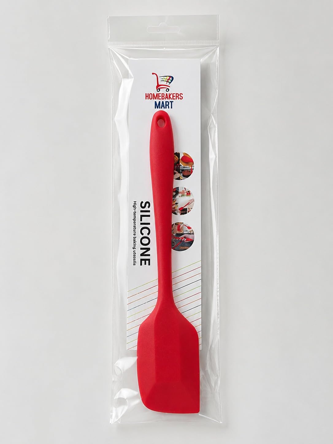 Homebakers Mart Silicone Spatula 10.5 Inch  Heat Resistant Food Grade Flexible Scraper For Baking, Mixing, Cake Decorating & Co
