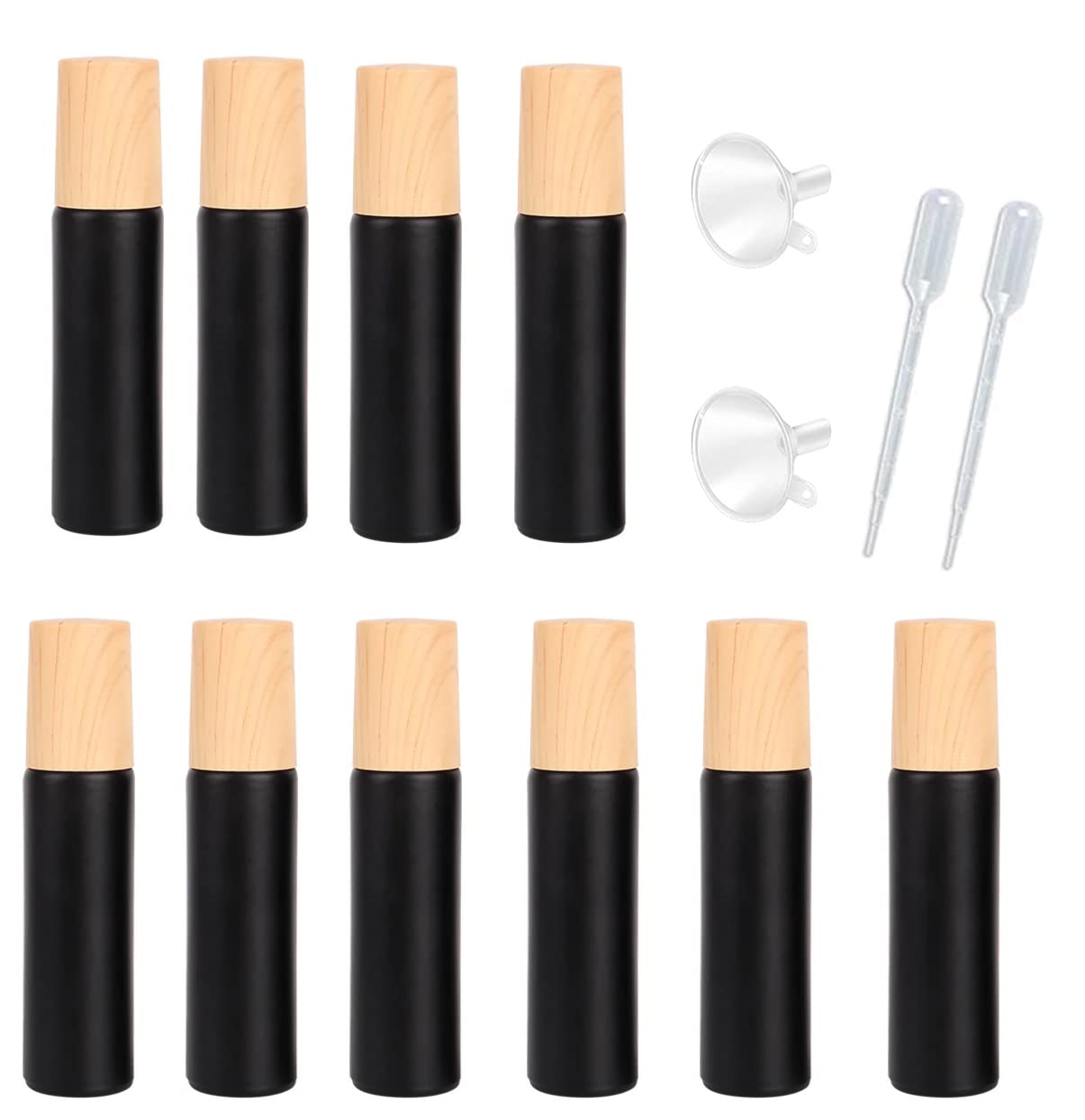 YORROR 10ml Glass Essential Oils Roll On Bottles,Refillable Roller Bottles