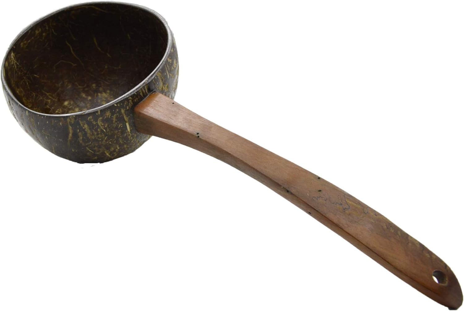 Flmitey Natural Coconut Shell Water Spoon, Bathroom Spoon, Sauna Room Special Spoon Garden Bathroom Sauna Kitchen Water Ladle