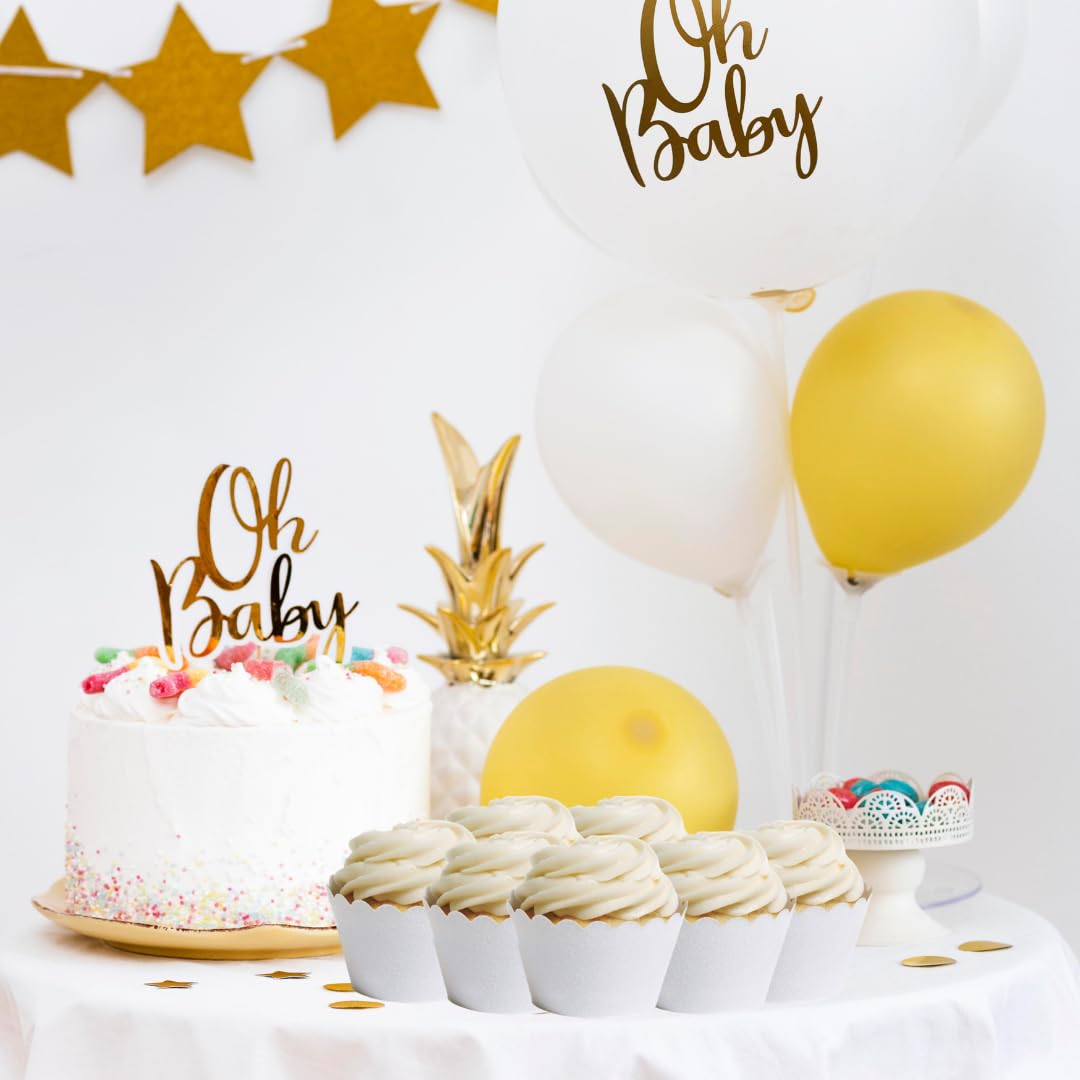 Dress My Cupcake Standard Reusable Glitter Cupcake Wrappers, Set Of 50 (White)
