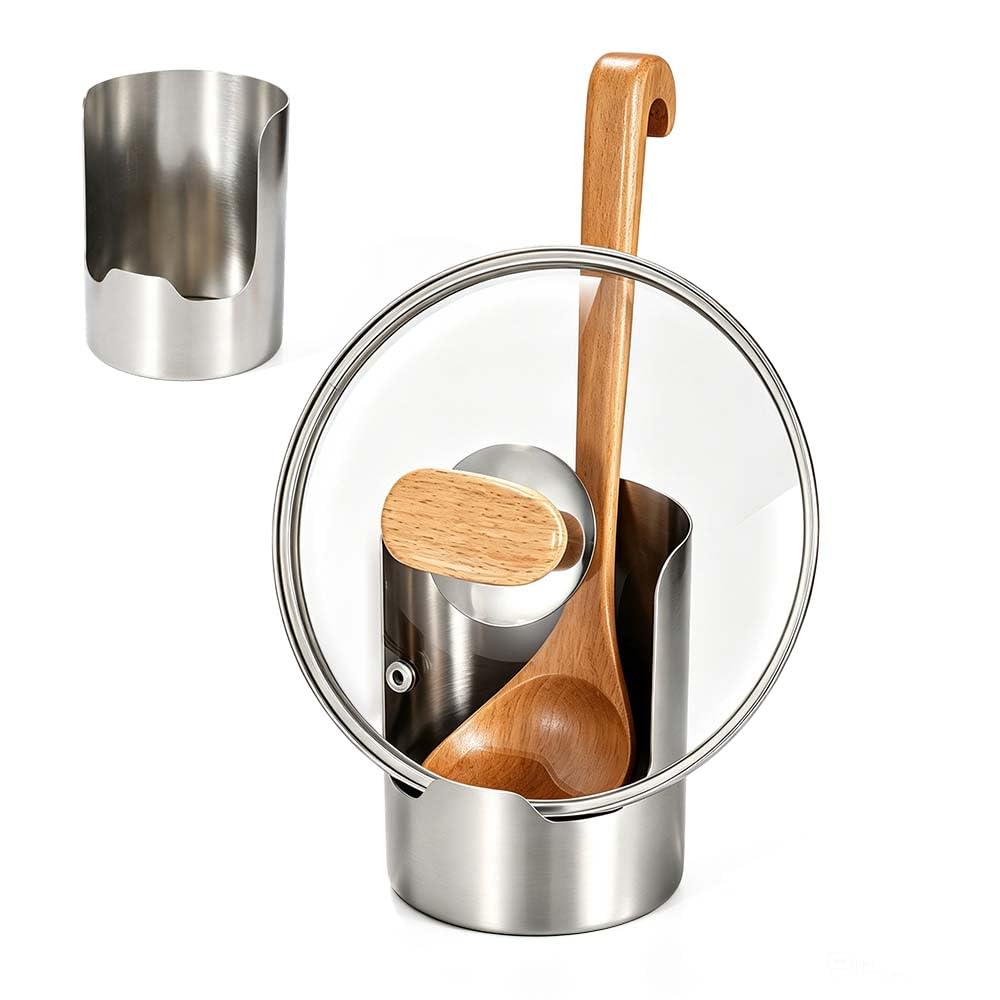 Multifunctional Kitchen Utensil Holder Countertop Organizer, Thickened Stainless Steel Cooking Utensil Holder,SpaceSaving Verti