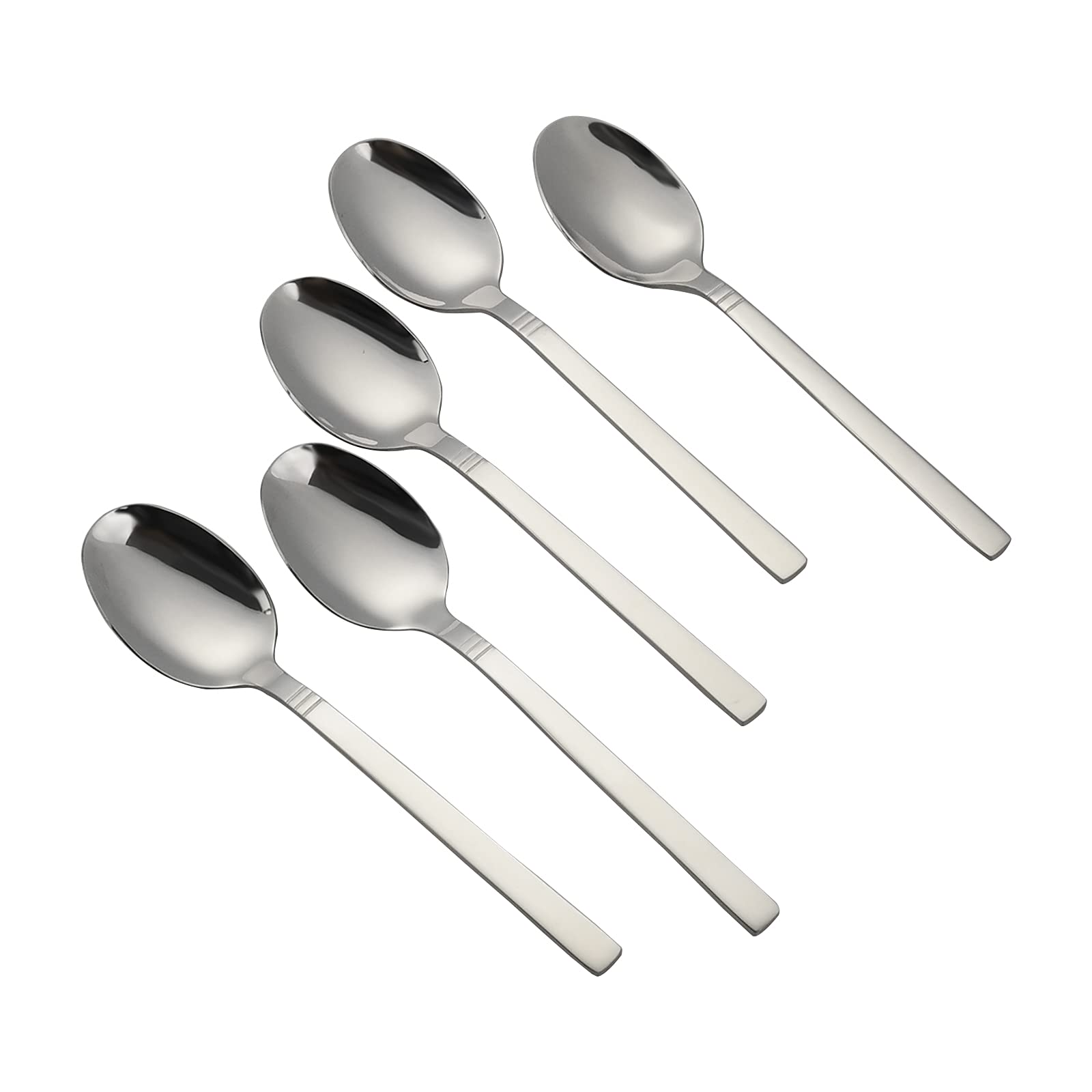 Morcte Stainless Steel Dessert Spoons, 12-Piece Teaspoon