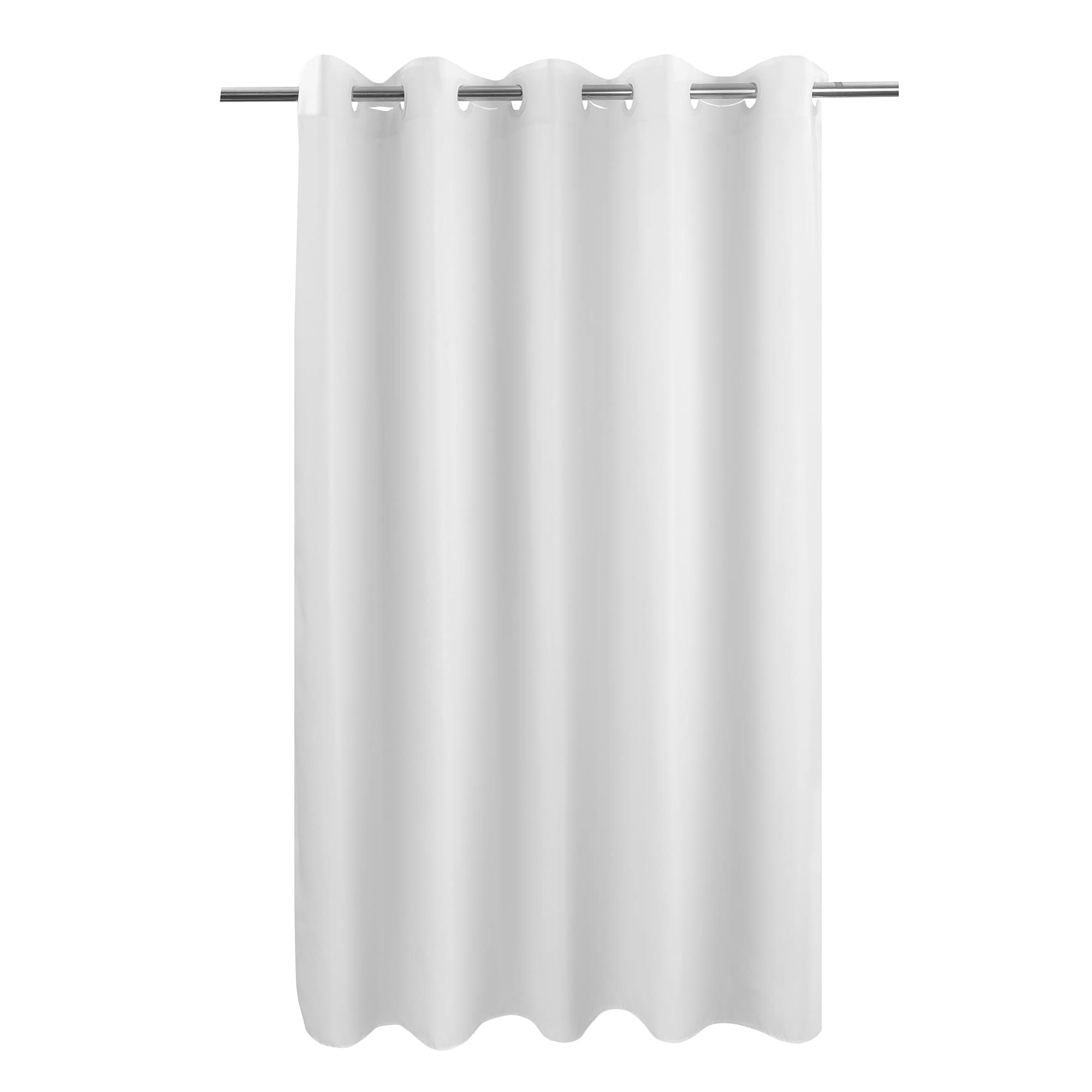 Extra Long Shower Curtain No Hooks Or Liner Needed - Soft Microfiber 84'' Long Fabric Shower Curtain Liner Set, Machine Washable
