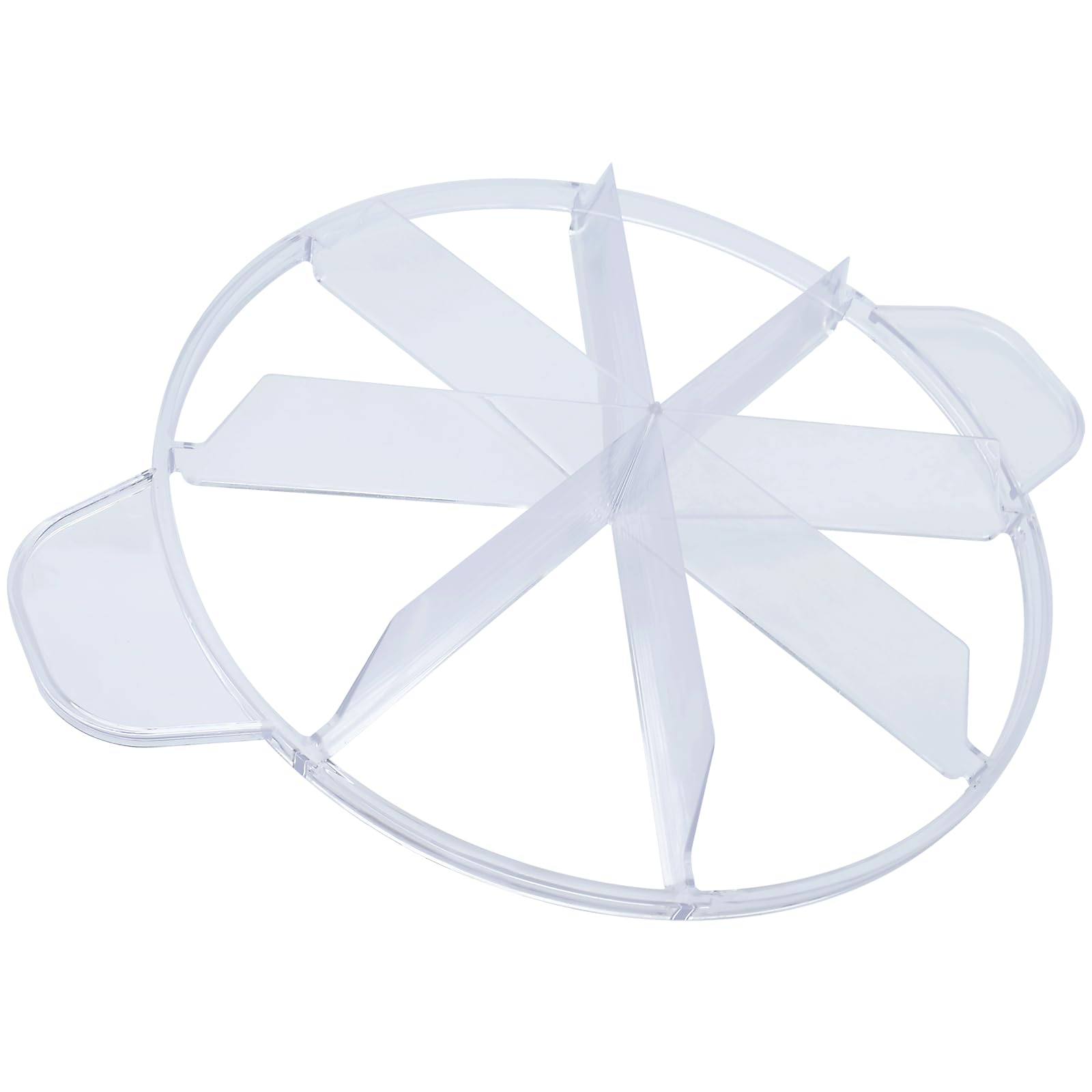 FDXGYH Pie Cutter 8 slice 10 Pie Plastic Cutter with 8 Equal Slices for Slicing Pies Cake Quiches Desserts (Transparent)