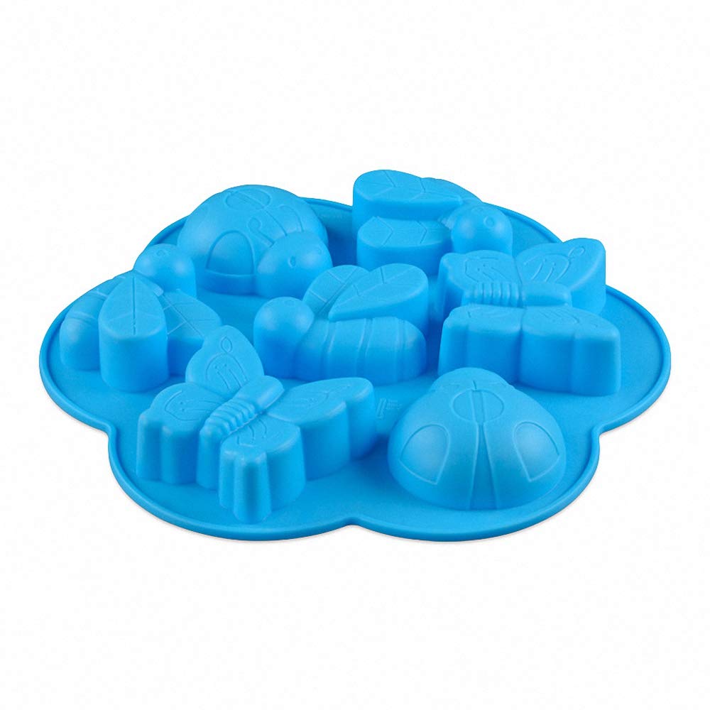 7 Jumbo Cavity Insect Baking Mold. Bee Butterfly Ladybug Cake Cupcake Dessert Baking Pan Chocolate Soap Pudding Jello Ice Cube T