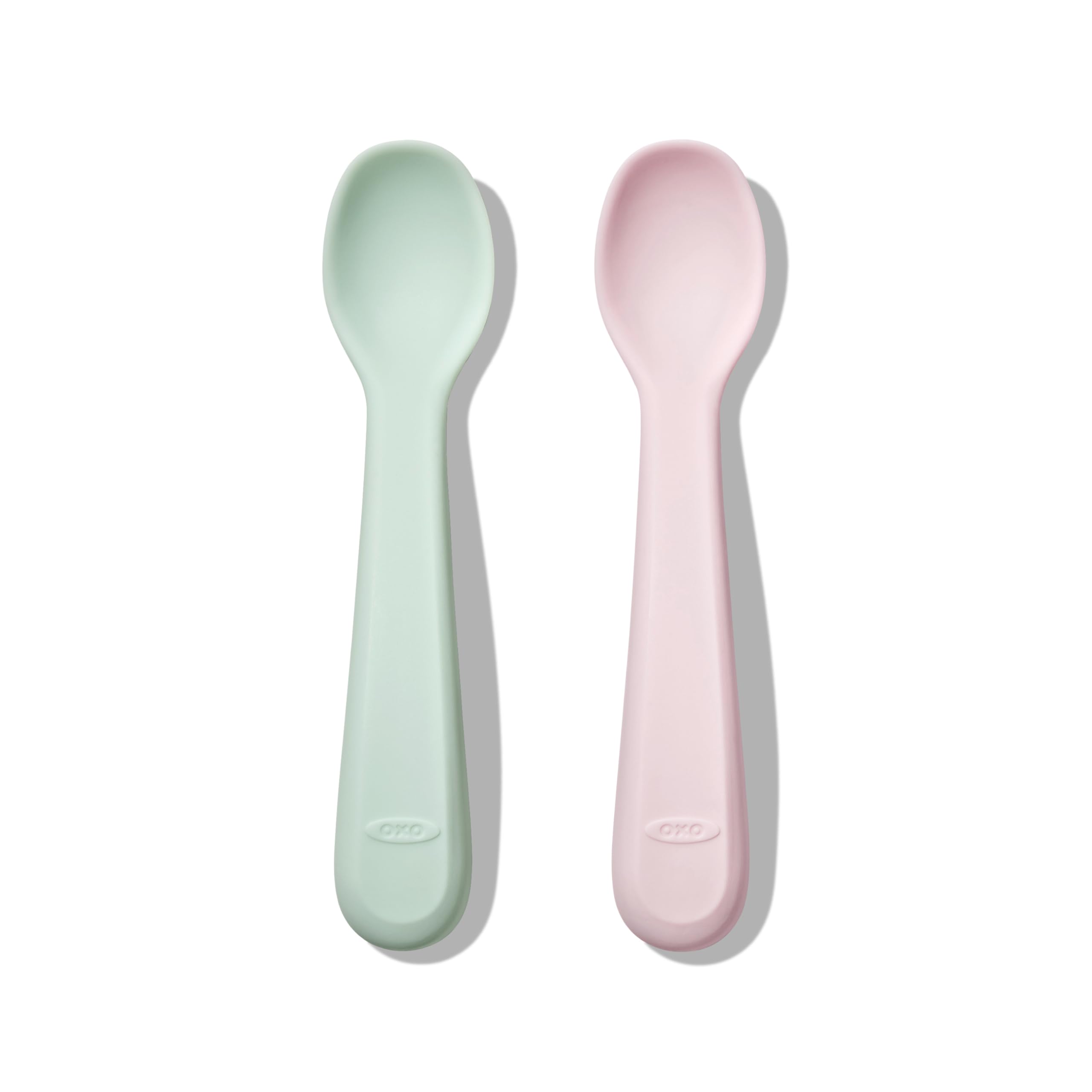 OXO Tot Silicone Spoons 2 Pack - Blossom and Opal