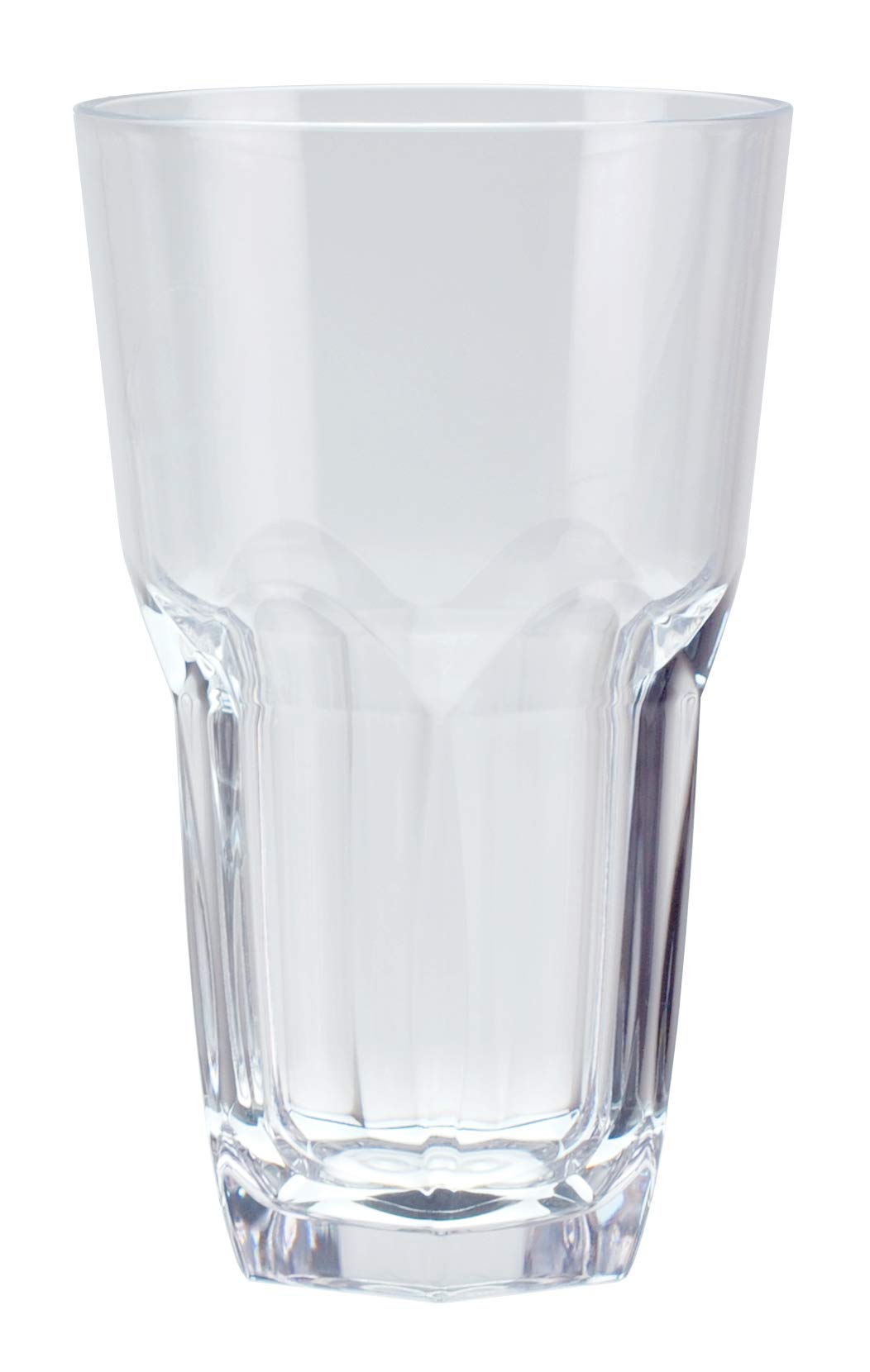 Qg 23 Oz Clear Unbreakable Plastic Tumbler With Hexagonal Base Set Of 6