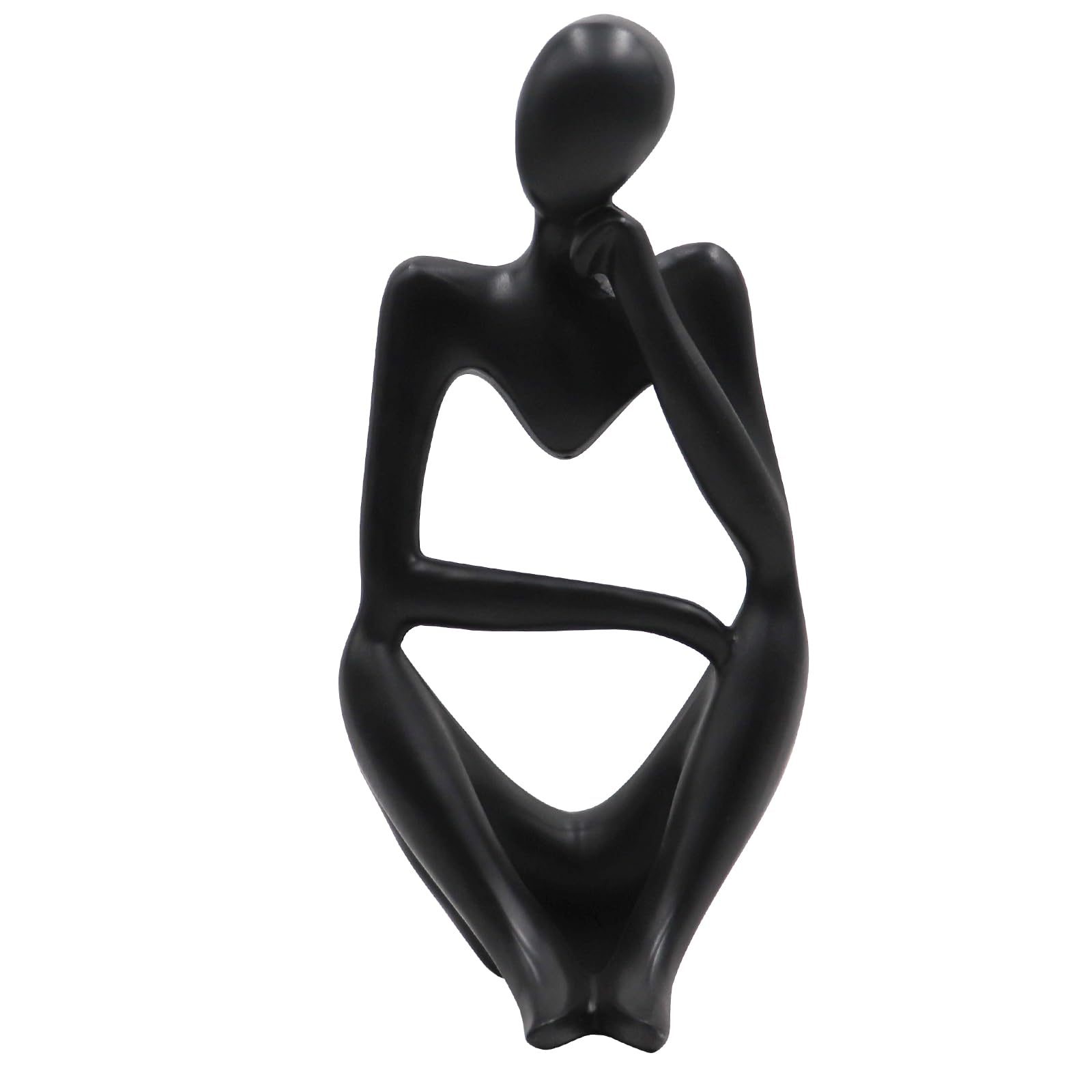 Thinker Statues and Sculptures, Resin Black Thinker Statue Ornaments, Abstract Style Sculptures, Housewarming Gifts, Housewarmin
