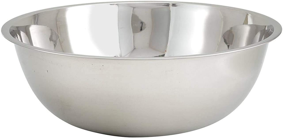 Winco Mixing Bowl, 13-Quart, Medium, Stainless Steel