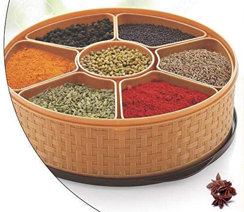 Tds MultiPly Plastic Masala Box  1L, Multicolour ,Set Of 1