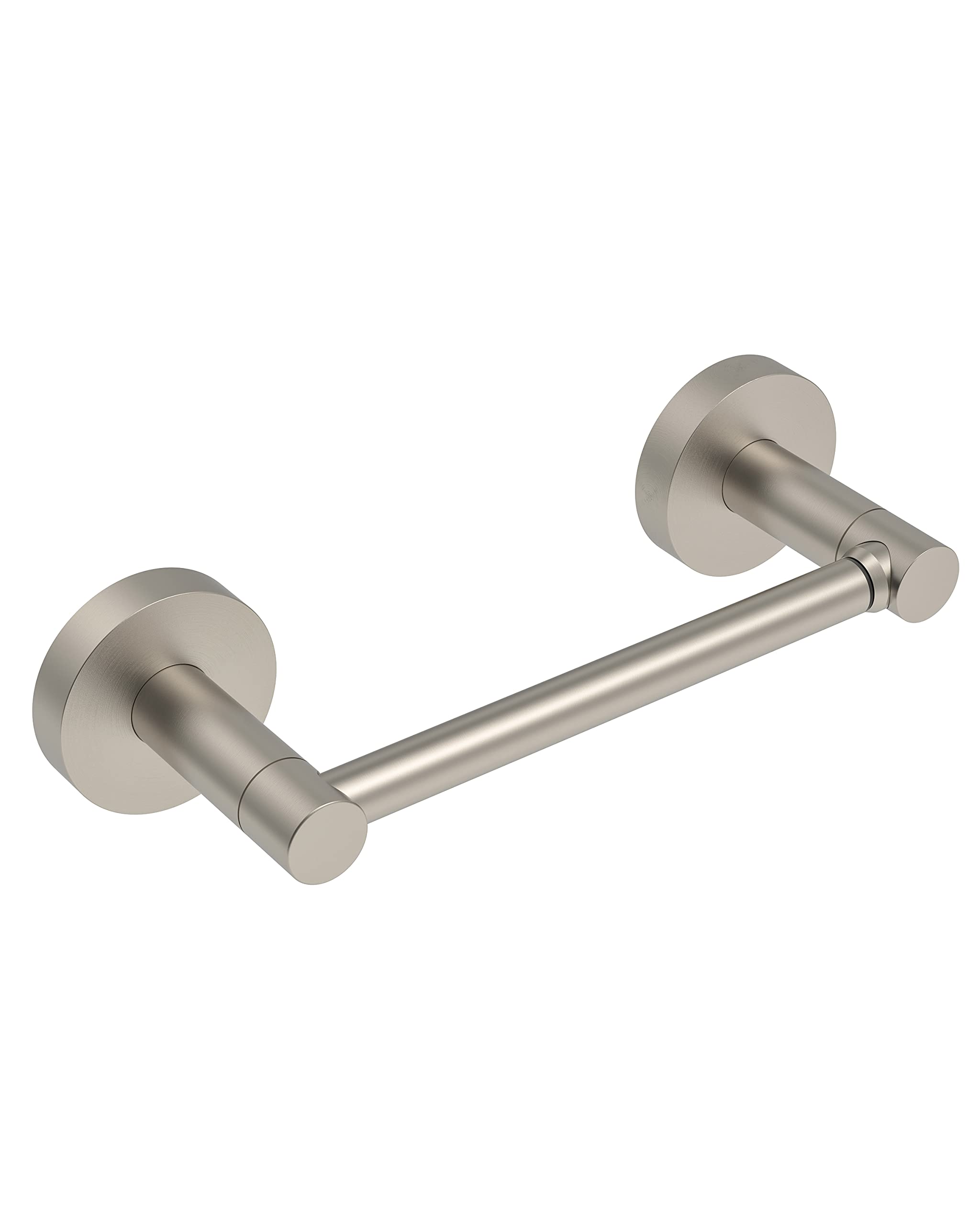 Fixsen Toilet Paper Holder Brushed Nickel Bathroom Double Post Pivoting Satin Nickel Tissue Holder Stainless Steel And Zinc Allo