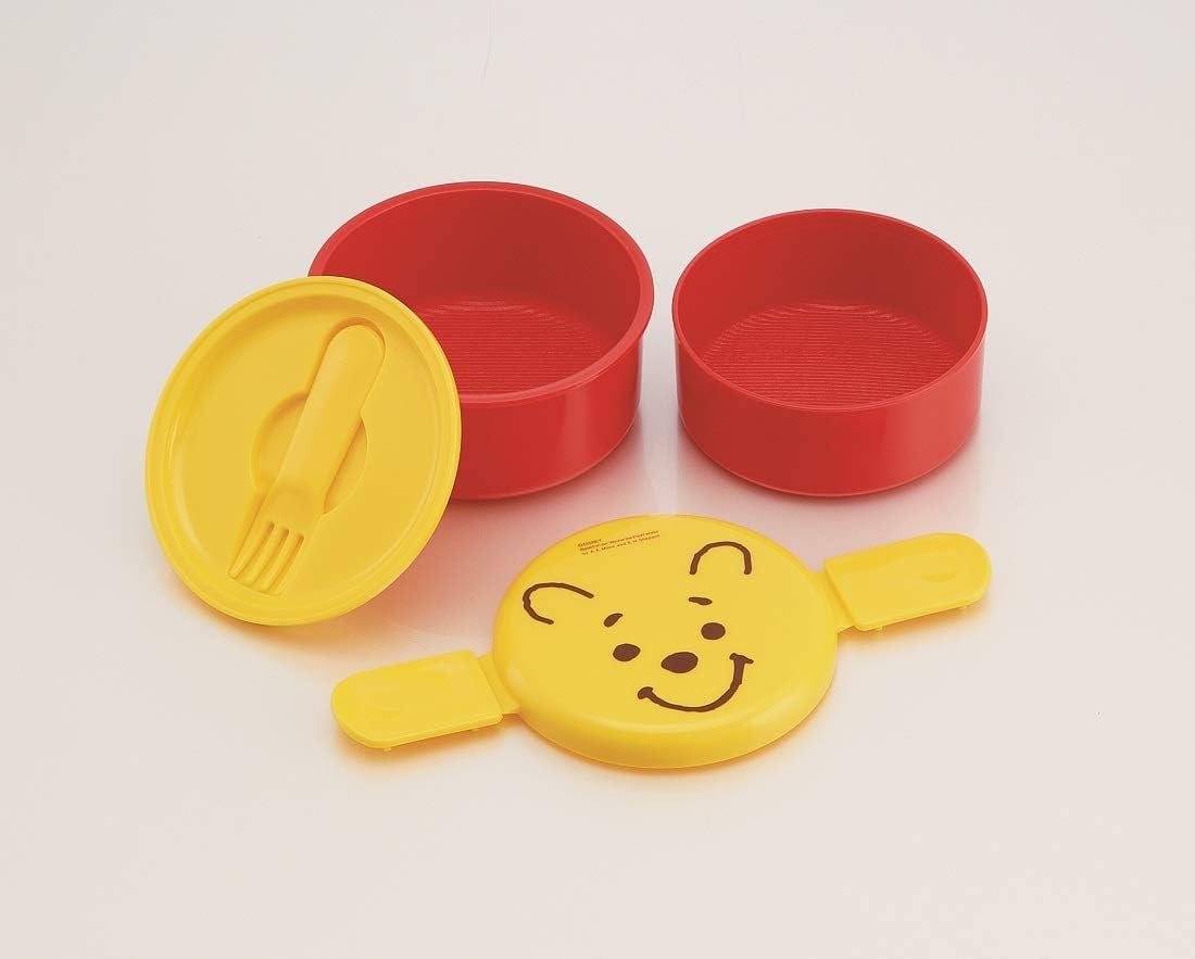 Round Lunch Box Two-Stage (With A Fork) [Poo Face]