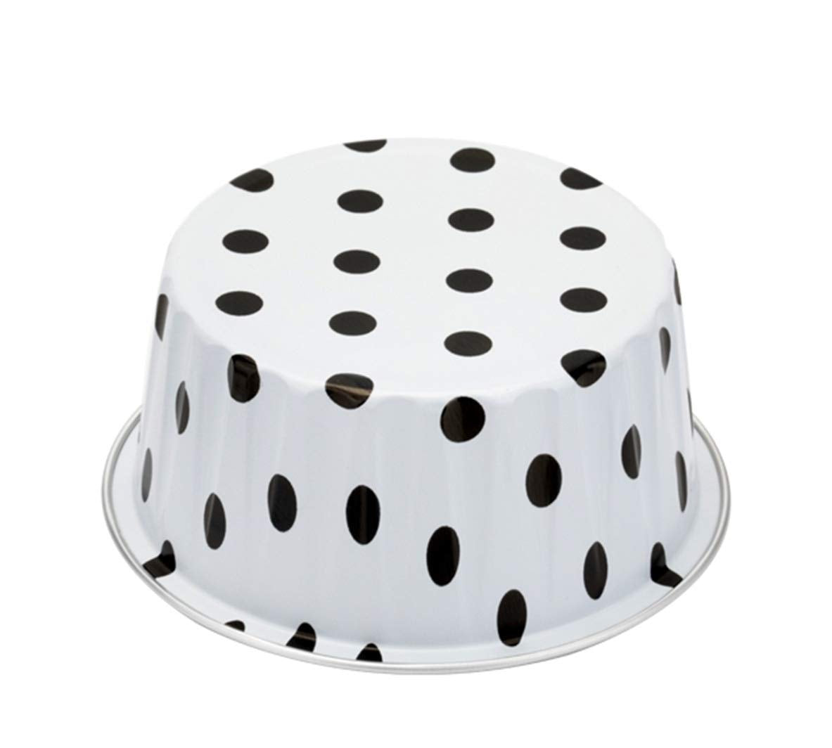 Keisen 3 2/5'' 125Ml 100/Pk 4Oz Disposable Aluminum Foil Cups For Muffin Cupcake Baking Bake Utility Ramekin Cup (Spot)