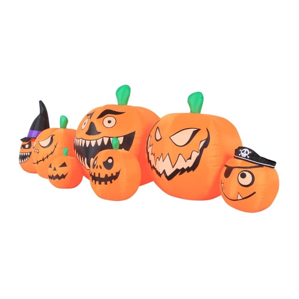 Novelty Lights Occasions Pumpkin Patch Halloween Inflatables, Pumpkin Yard Decoration, Outdoor Halloween Party D  cor, 8.5 Feet