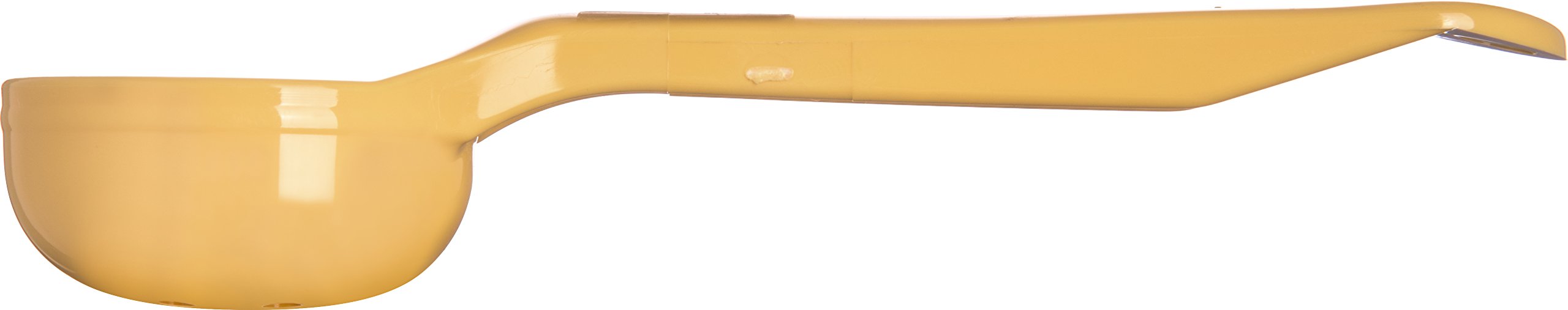 Carlisle Foodservice Products 492304 Perforated Short Handle Portion Control Spoon, 1 Oz, Yellow
