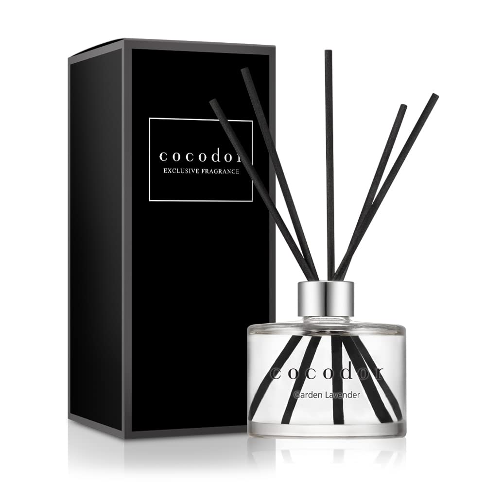 COCODOR Signature Reed Diffuser/Garden Lavender / 6.7oz(200ml) / 1 Pack/Reed Diffuser, Reed Diffuser Set, Oil Diffuser & Reed Di