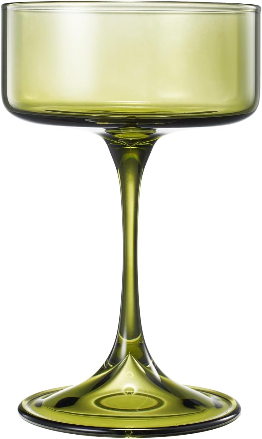 Khen Champagne Coupes Morgan Set Vibrant  - Set of 4 Multicolor