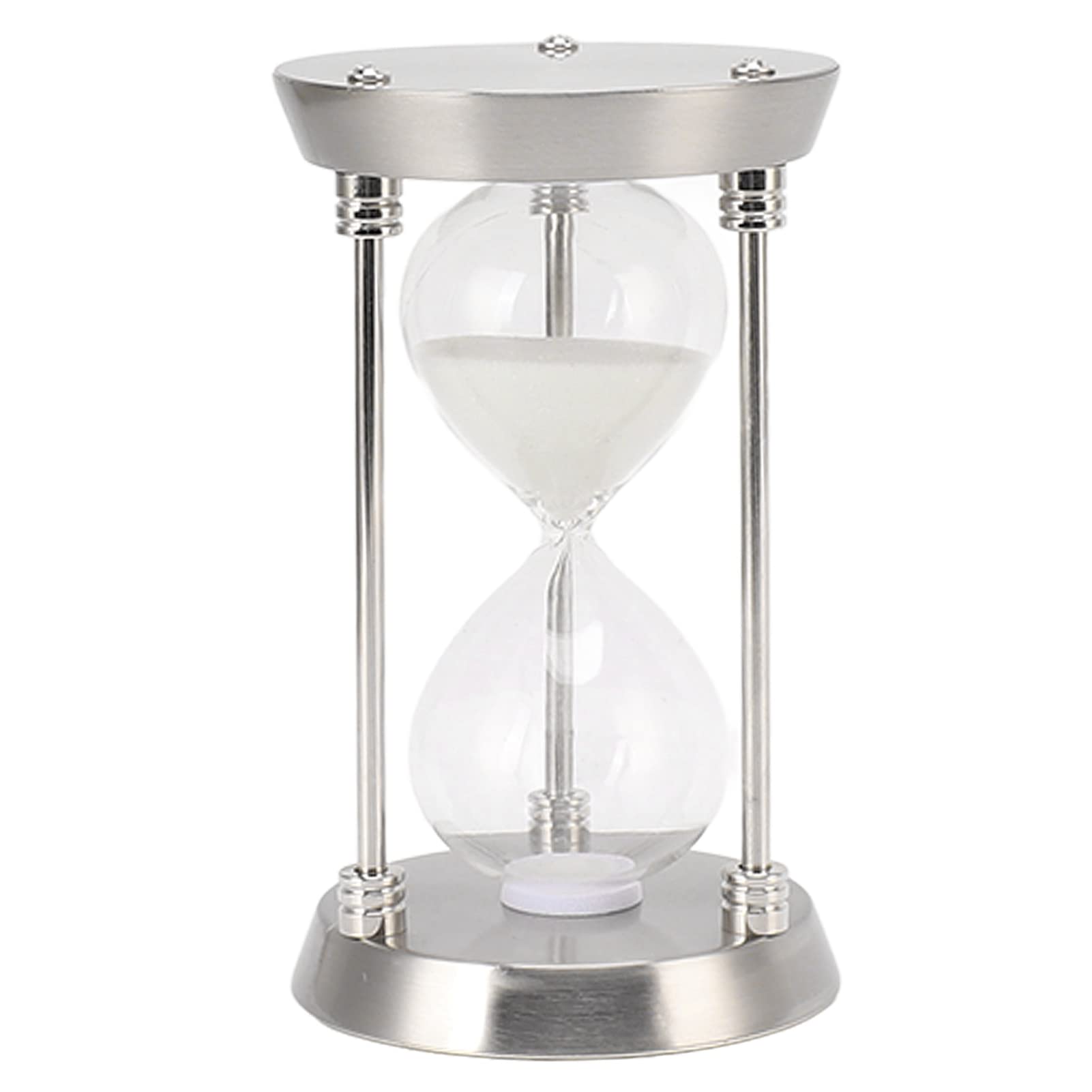 Fdit Metal Empty Hourglass Sand Timer Set Frame Sand Timer Clock Vintage High Glossy Sandglass Clock For Wedding Home Desk Offic