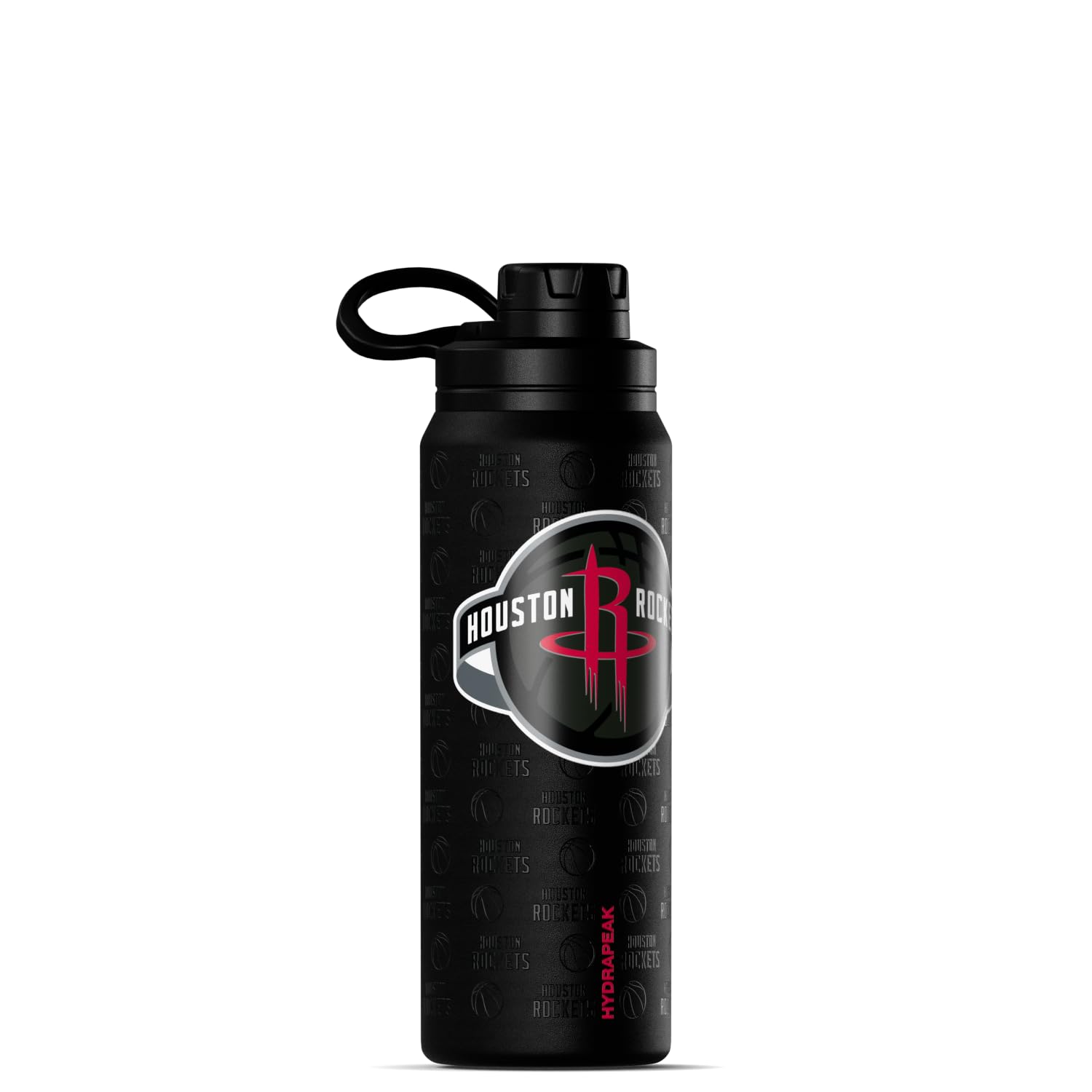 Hydrapeak x NBA Officially Licensed Houston Rockets 26 oz Active Water Bottle with Chug Lid and Handle Reusable Stainless Steel