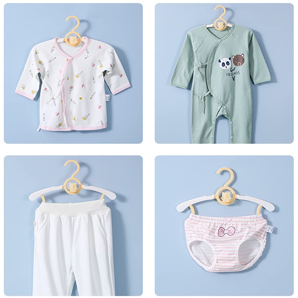 HGYZE Baby Nursery Closet Hangers  Ultra-Thin Non-Slip Laundry Infant Pant Hangers for Newborn Clothes - 20pcs Colorful Gifts - Adjustable Children Coat Hanger for Girl Boy Toddler Kids Child