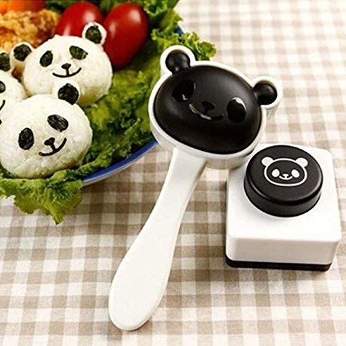 Hofumix Bento Accessories Sushi Mold Rice Ball Mold Sushi Shaper Kit Cartoon Panda Pattern Bento Nori Decor Kits Diy Kitchen Too
