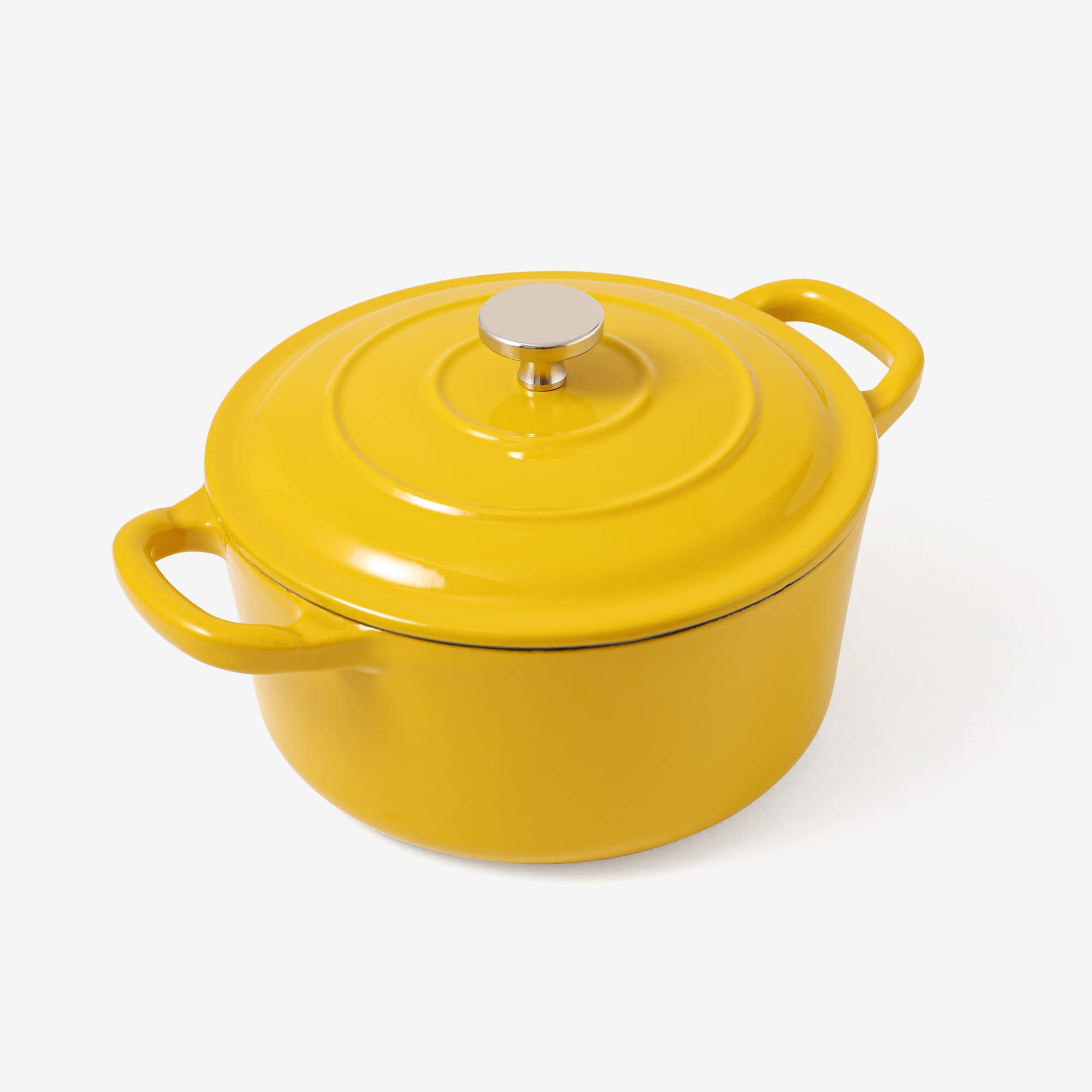 Rj Legend 1.9 Quart Dutch Oven Pot - Enamel Surface, Non-Stick, Easy To Use Cast Iron Cookware - Ideal Gift For Your Friends & F