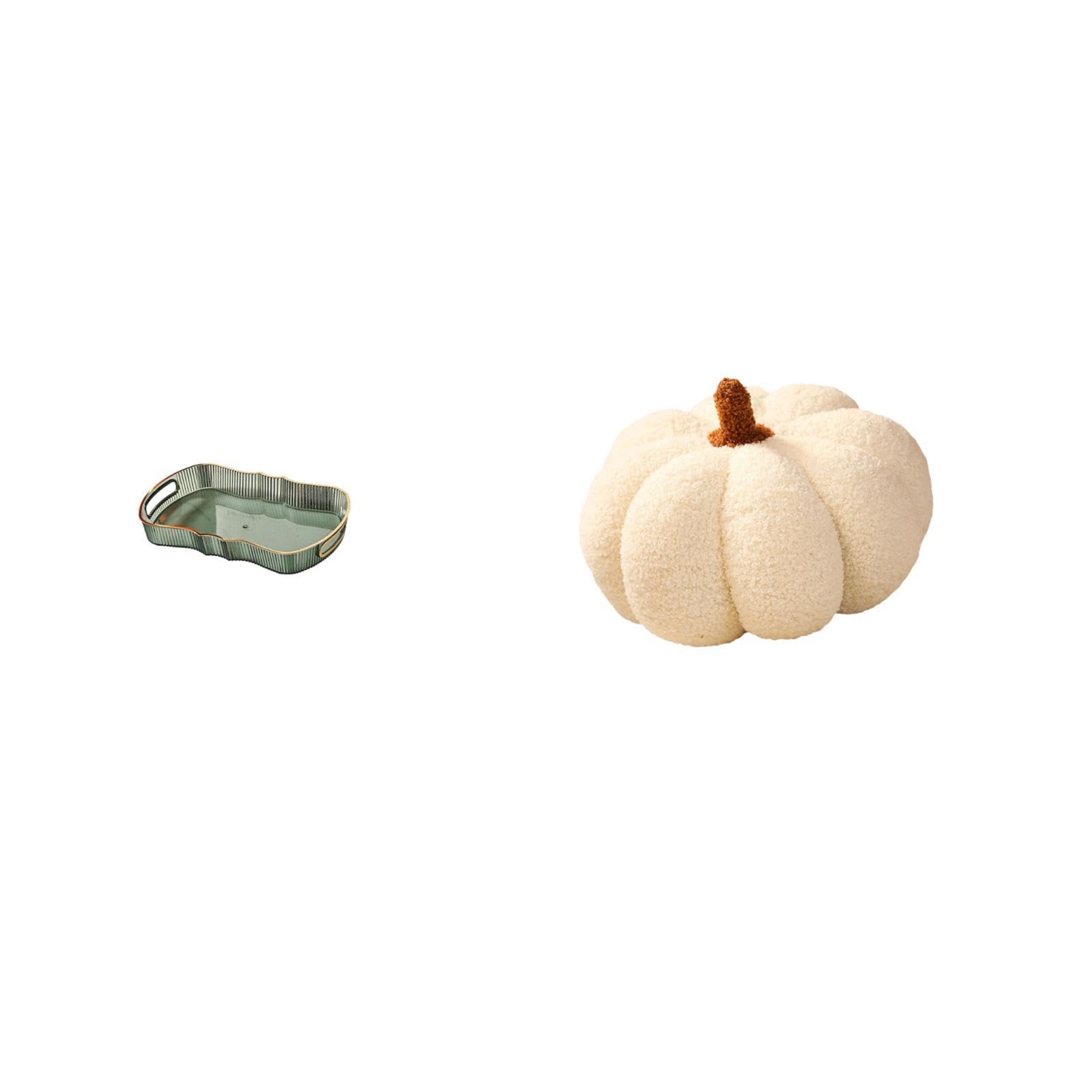 Food Serving Tray Bathroom Vanity Tray Fruit Tray Cafe Cafeteria Food Tray Cosmetic Storage Tray For Breakfast Pumpkin Pillows S