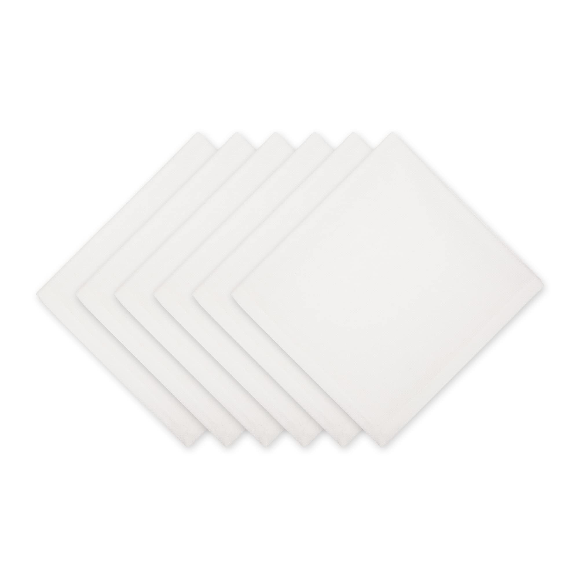 Dii Variegated Tabletop Collection, Napkin Set, 20X20, Off-White, 6 Piece