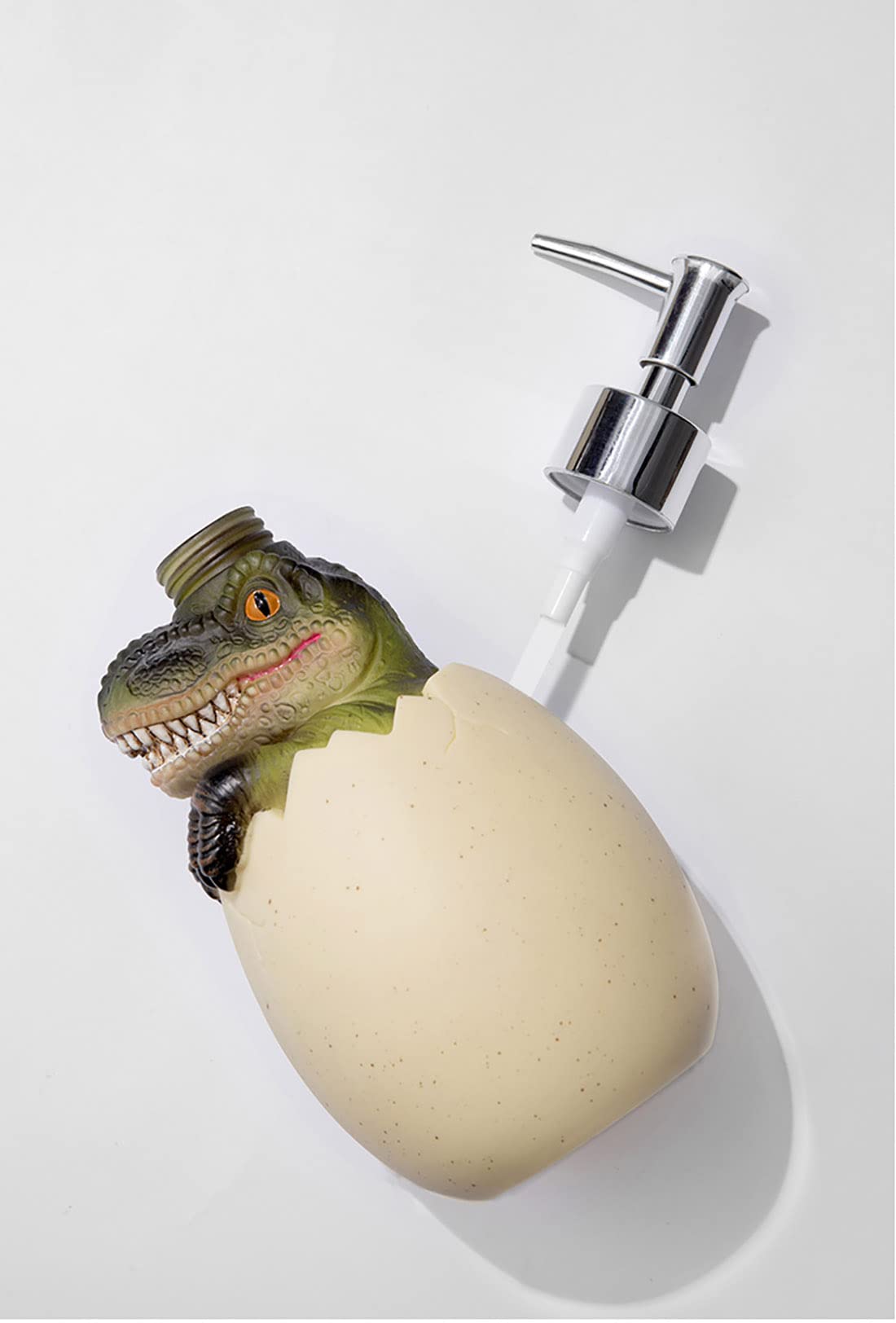Cute Dinosaur Baby Egg Pump Lotion Dispenser Liquid Soap, Hand Soap, Shampoo, Shower Gel Refill Dispenser For Adults Kids Bathro