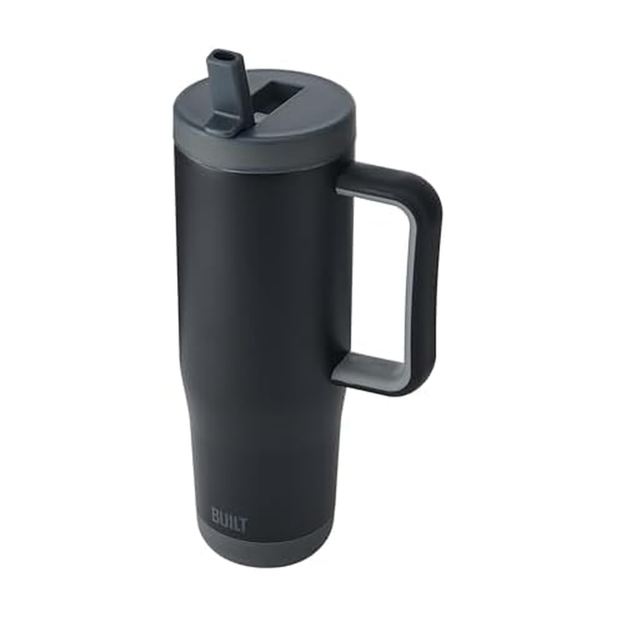 Built  Cascade Cascade 40 Oz Flip Straw Tumbler  Black
