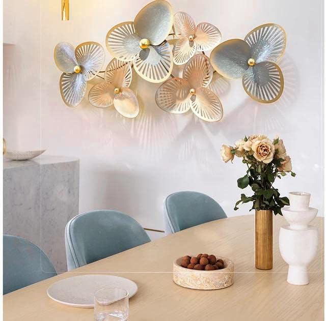Zove Metal Clover Leaf Wall Decoration | 3D Home Wall Decor | Elegant Design Decorative Wall Hanging Sculpture For Living Room,