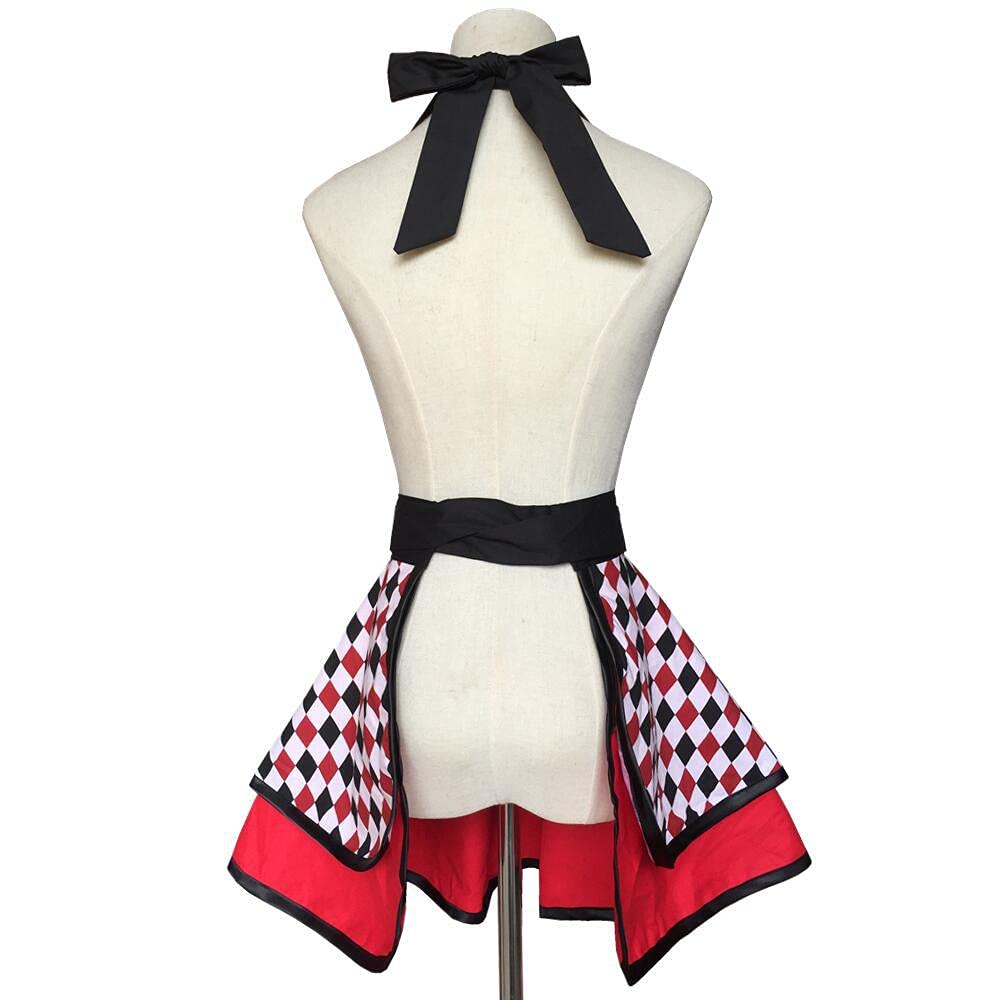 Hyzrz Lovely Handmade Cotton Retro Aprons For Women Girls Cake Kitchen Cook Apron For Mother 'S Gift (Multicolor)