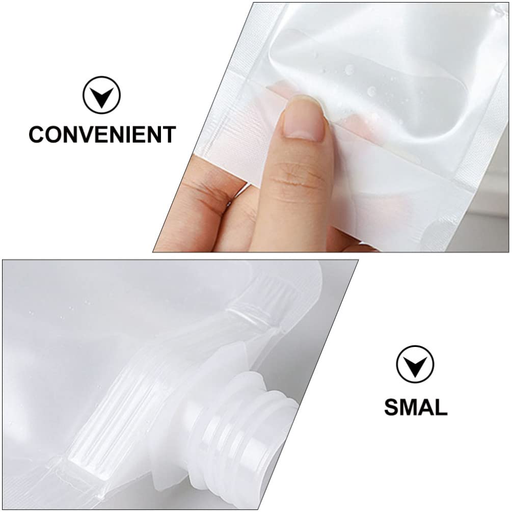 Kallory Travel Pouches For Toiletries: 15Pcs Refillable Empty Squeeze Pouch - Travel Shampoo And Conditioner Bottles