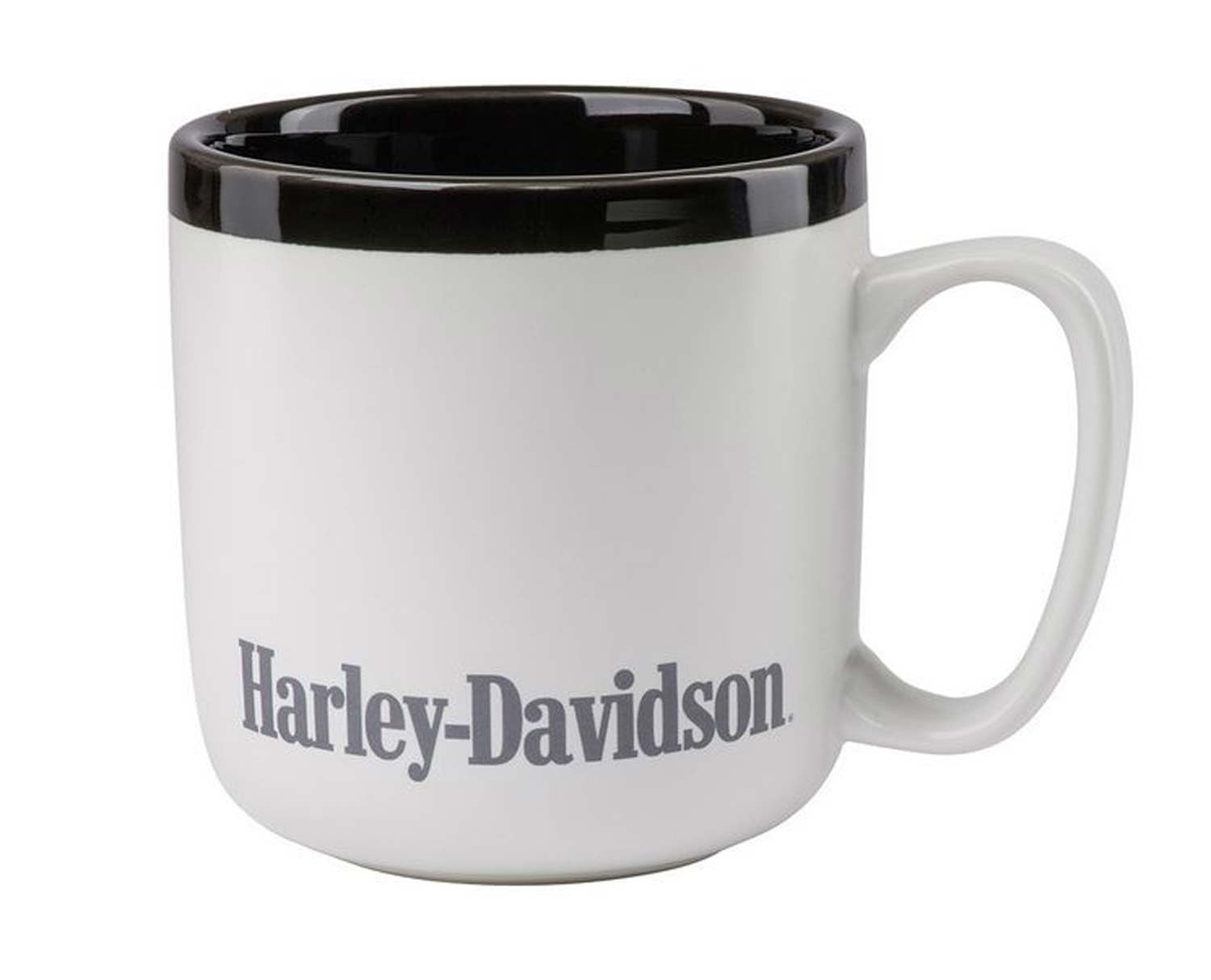 Harley-Davidson Ceramic Coffee Mug 16 Oz. Limited Edition White & Black