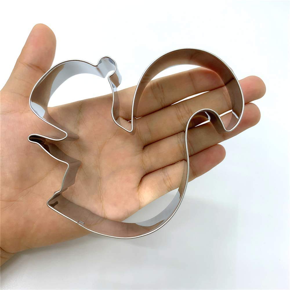 Liliao Squirrel Cookie Cutter - 3.8 X 4 Inches - Woodland Animal Biscuit And Fondant Cutters - Stainless Steel