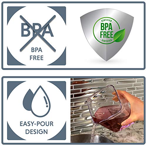 Ichewie - Boptop (1Pc - 5Lb Flour) Airtight Food Storage Container - Mechanical Silicone Seal Canister - Bpa-Free - 4.2Qt