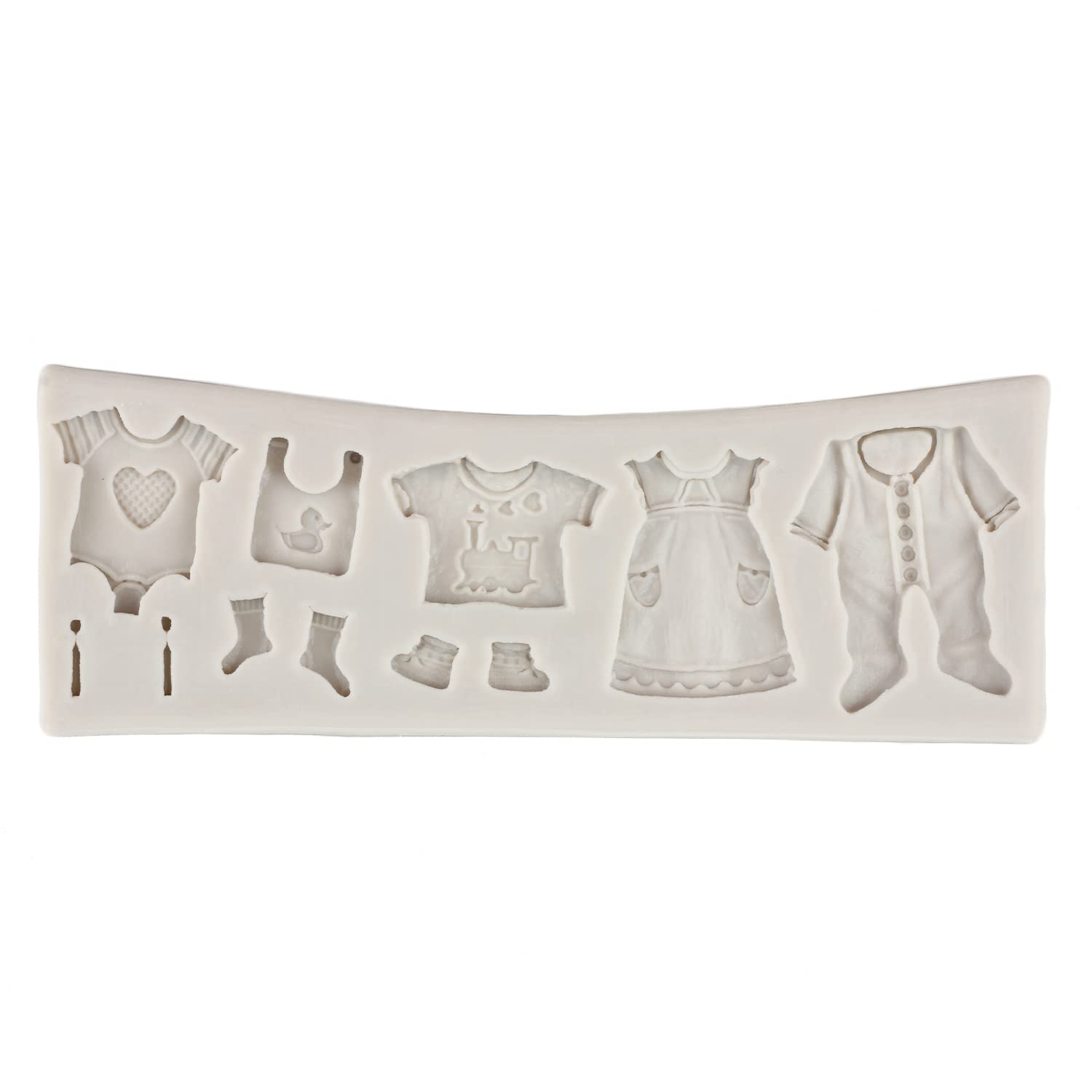 Mypracs Cute Baby Silicone Fondant Cake Mold Baby Shower Fondant Mold Baby Hand Feet Baby Carriage Mold For Baby Birthday Party