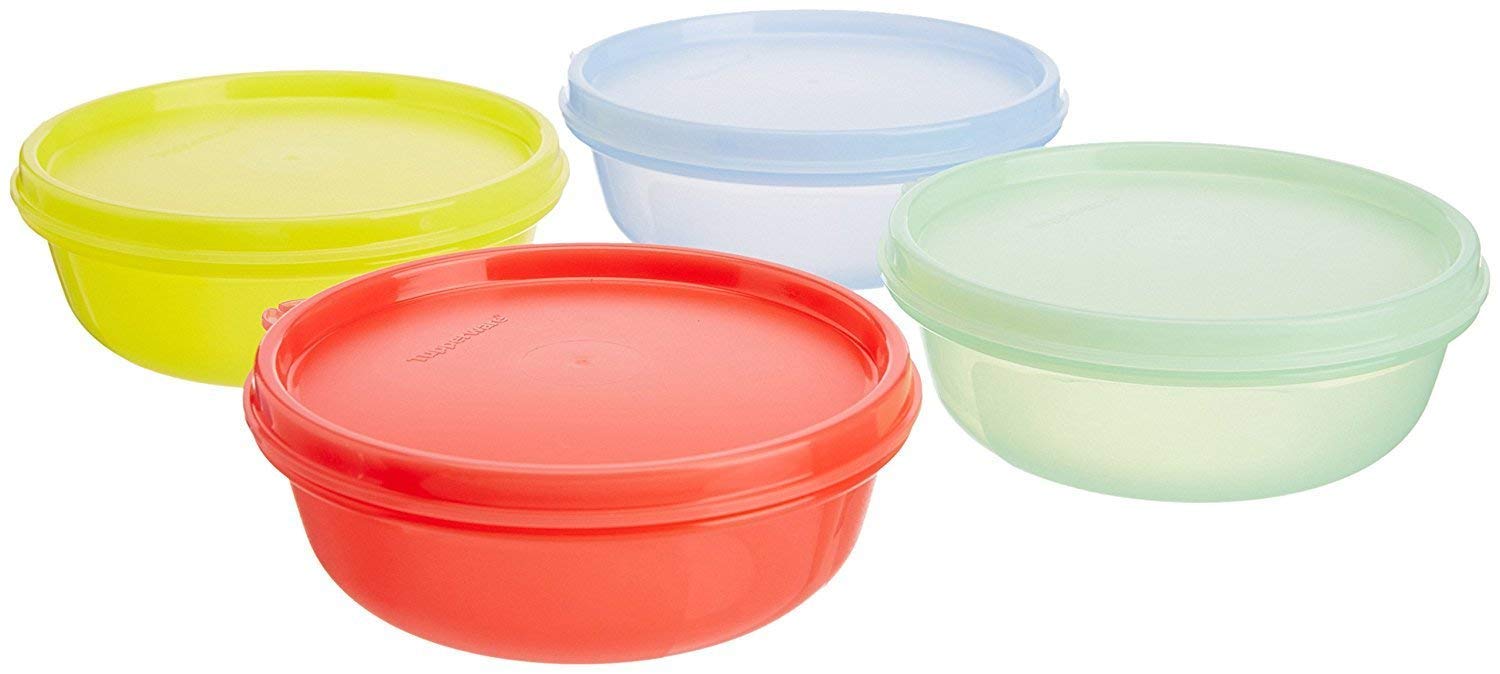 Tuppin Tupperware Buddy Bowl Set, 300Ml, Set Of 4 (Color May Vary)