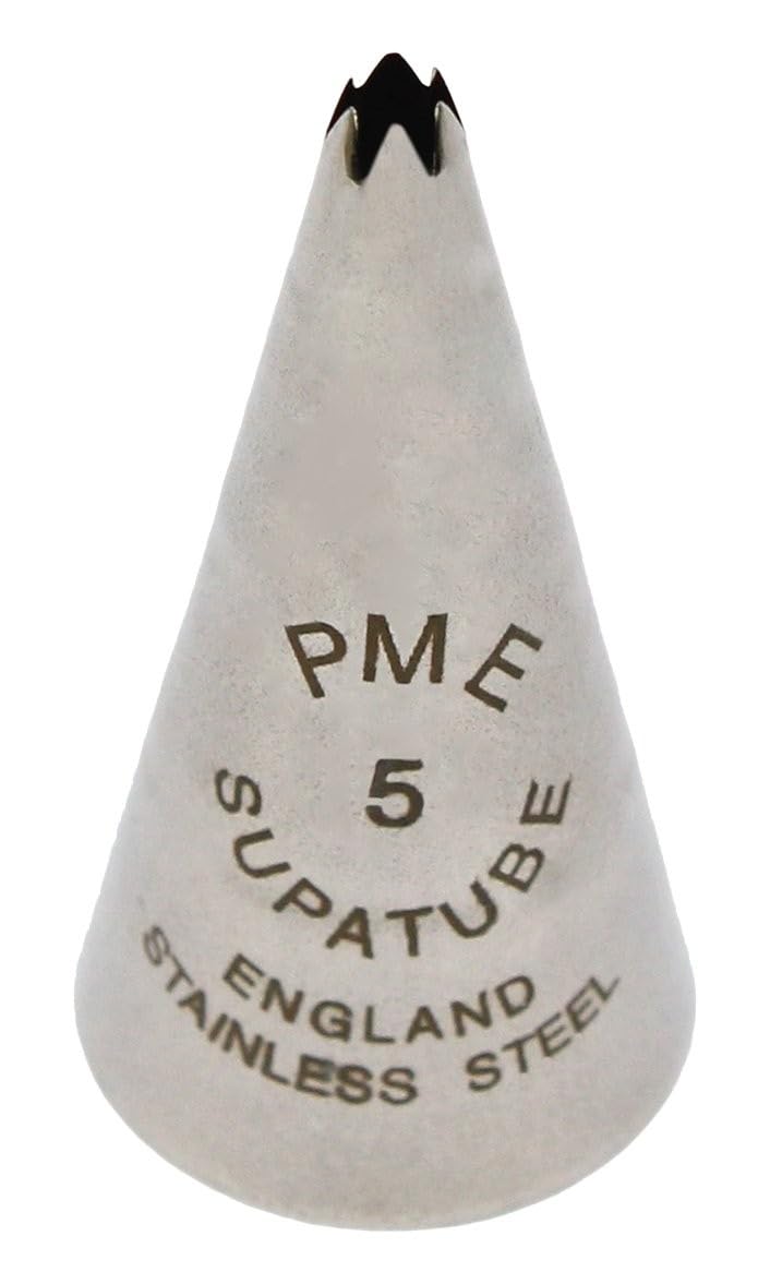 Pme, Decorating Tip, No. 5 Seamless Stainless Steel Small Star Supatube