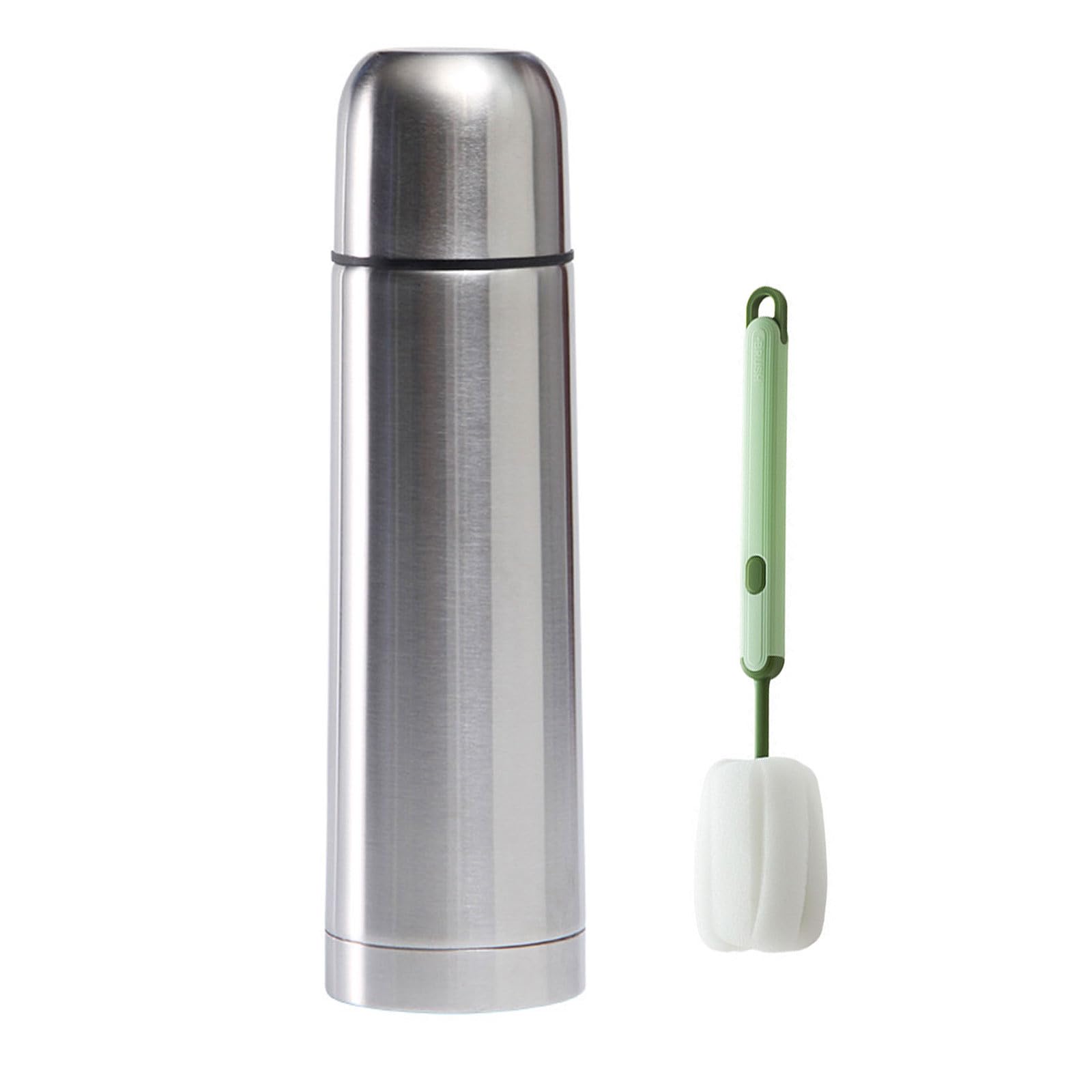 Insulated Thermal Bottle With Cup Stainless Steel Coffee Flask For Hot And Cold Drink,BPA Free,Perfect for Biking,Camping,Backpa