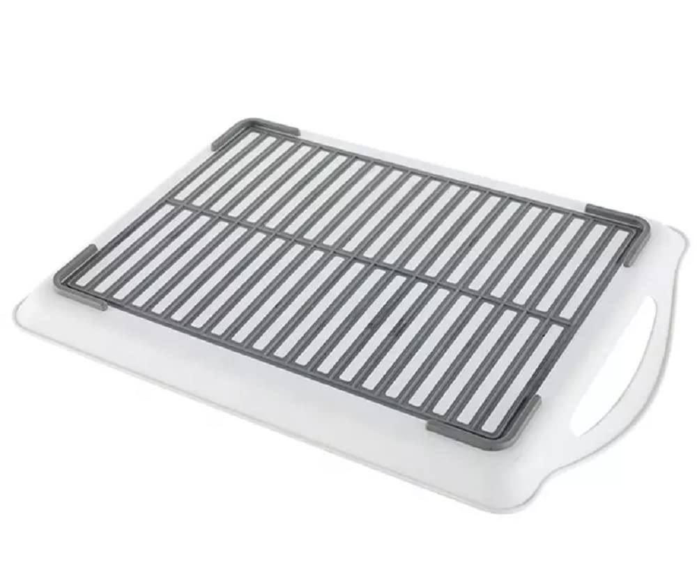 Rectangular Anti Slip Tray, Non-Slip Serving Tray