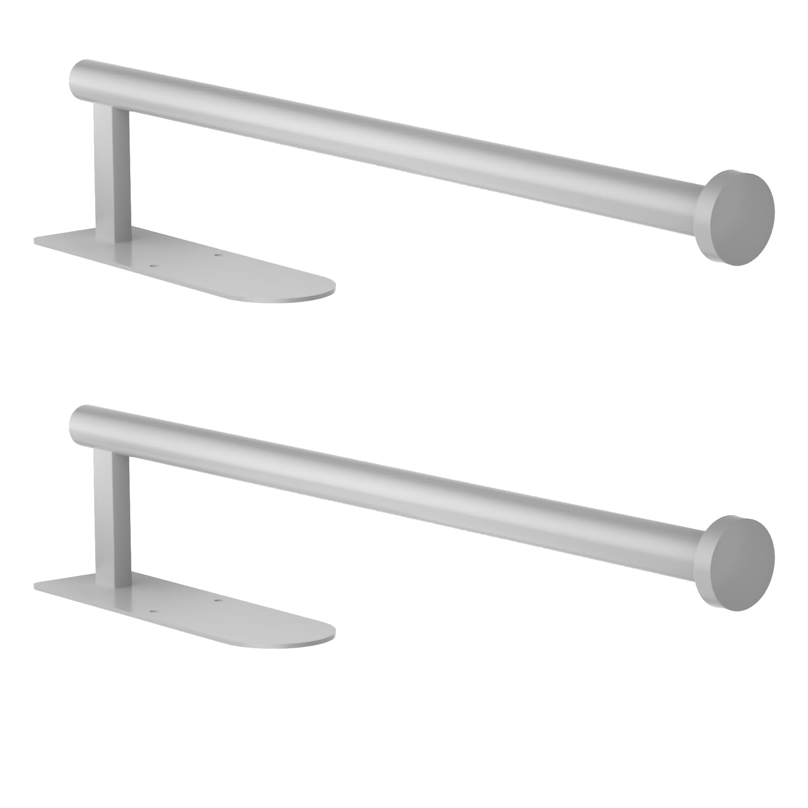 Paper Towel Holder, Self Adhesive or Screw Mounting, Black Paper Towel Holder Wall Mount, SUS304 Stainless Steel Under Cabinet f