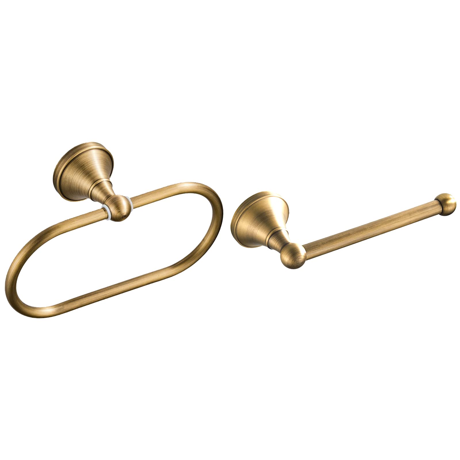 Wolibeer Brass Toilet Paper Holder,Antiquetowel Ring Oval Bathroom Tissue Roll Holder Hanger Bath Accessories Hardware Wall Moun