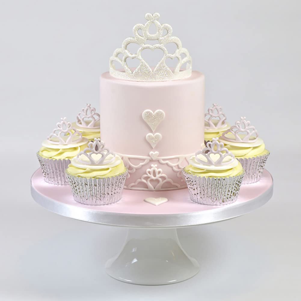 6 Pcs Crown Cookie Cutters Set Tiara Fondant Cutter Crown And Princess Crown Mold Cupcake Decorating Gumpaste Mould