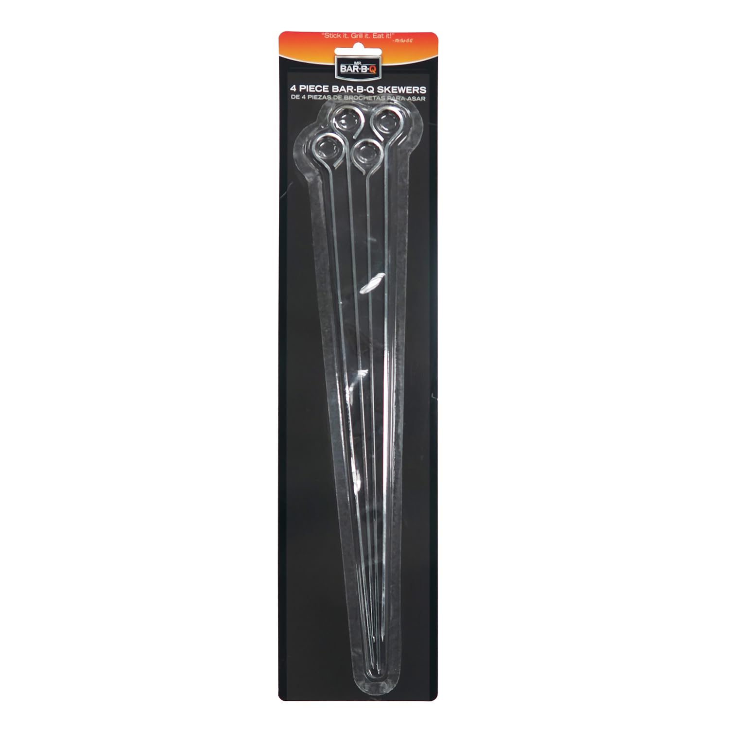 Mr. Bar-B-Q 02002Y 15-Inch Chrome Bbq Skewers, 4-Piece