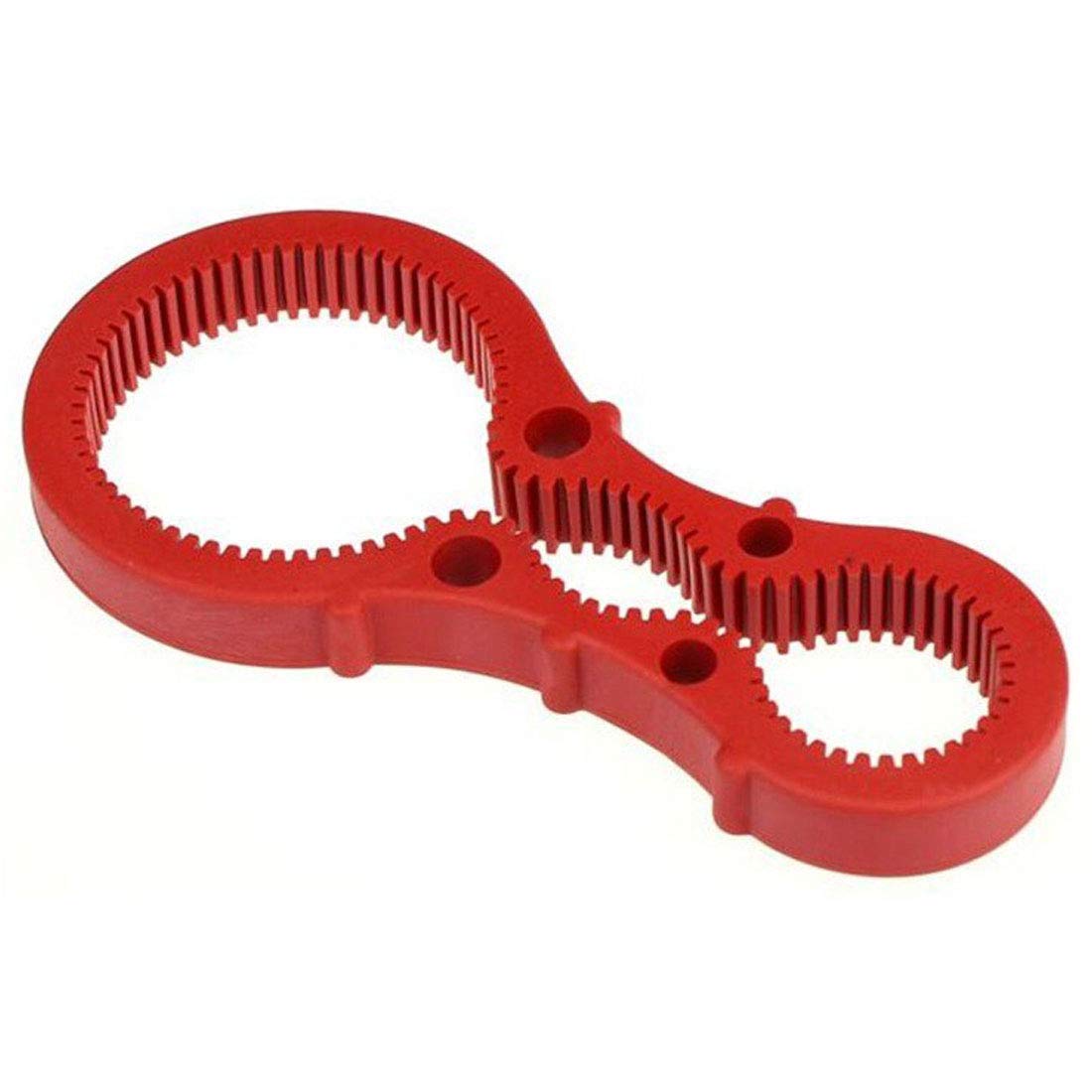 Parts Express 3-in-1 Silicone Jar Opener Tool - Easy Twist Cap Wrench, Multicolored (Red, Green, Blue)