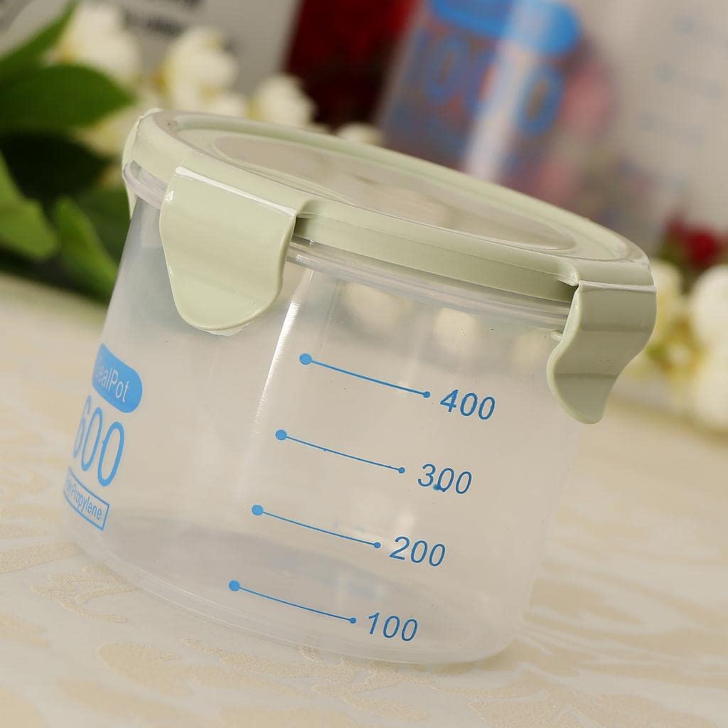 Ecomistiq Cereal Container Storage Containers Flour Container Keeper Green 600Ml | Canisters & Jars | Kitchen Storage & Organiza