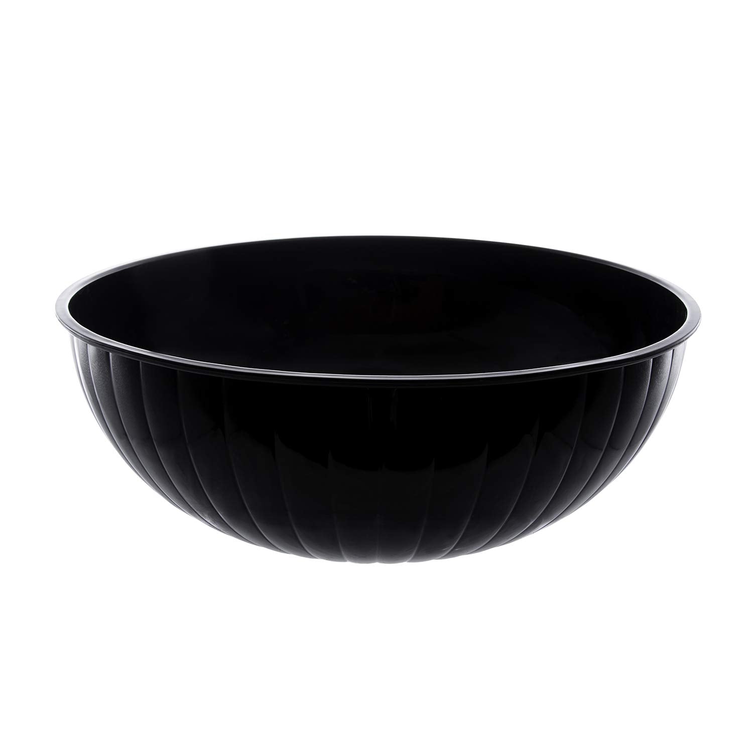 Party Essentials Hard Plastic 192-Ounce Serving Bowl, Black